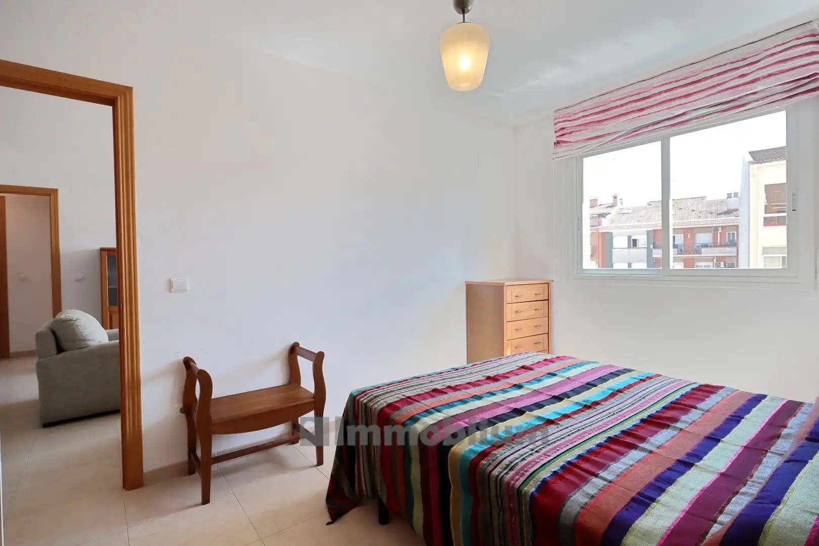 Schlafzimmer von Wohnung zur Miete in Torredembarra mit Klimaanlage, Heizung und Privatgarten