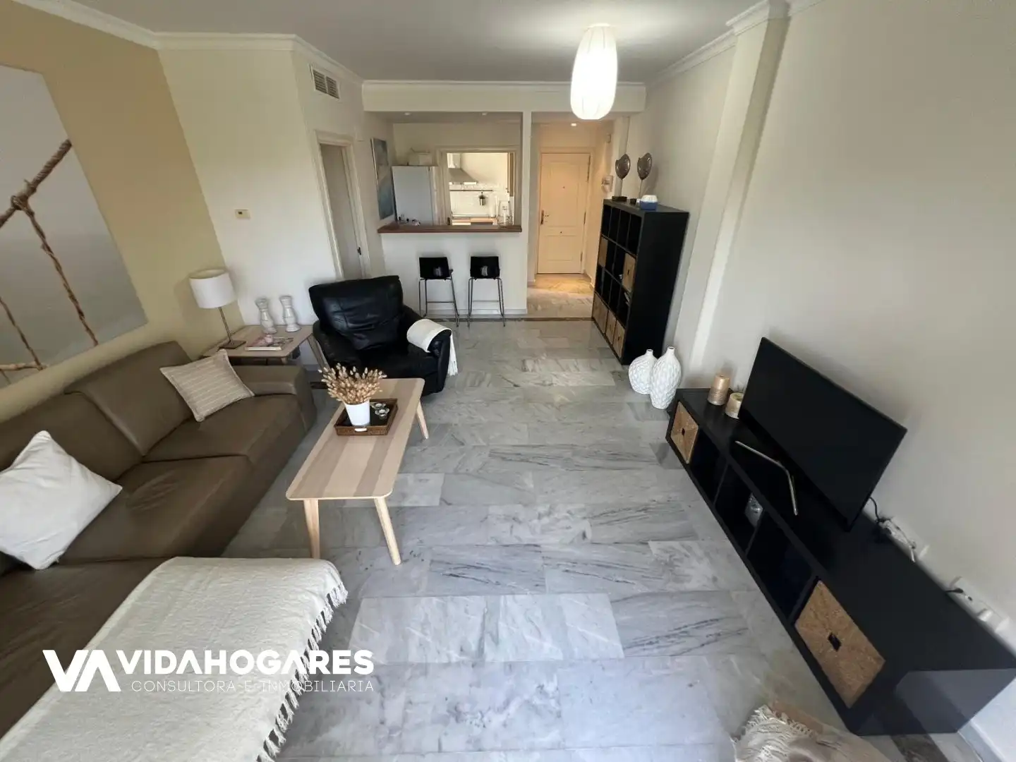 Sala d'estar de Pis en venda en Rota amb Terrassa, Piscina i Moblat