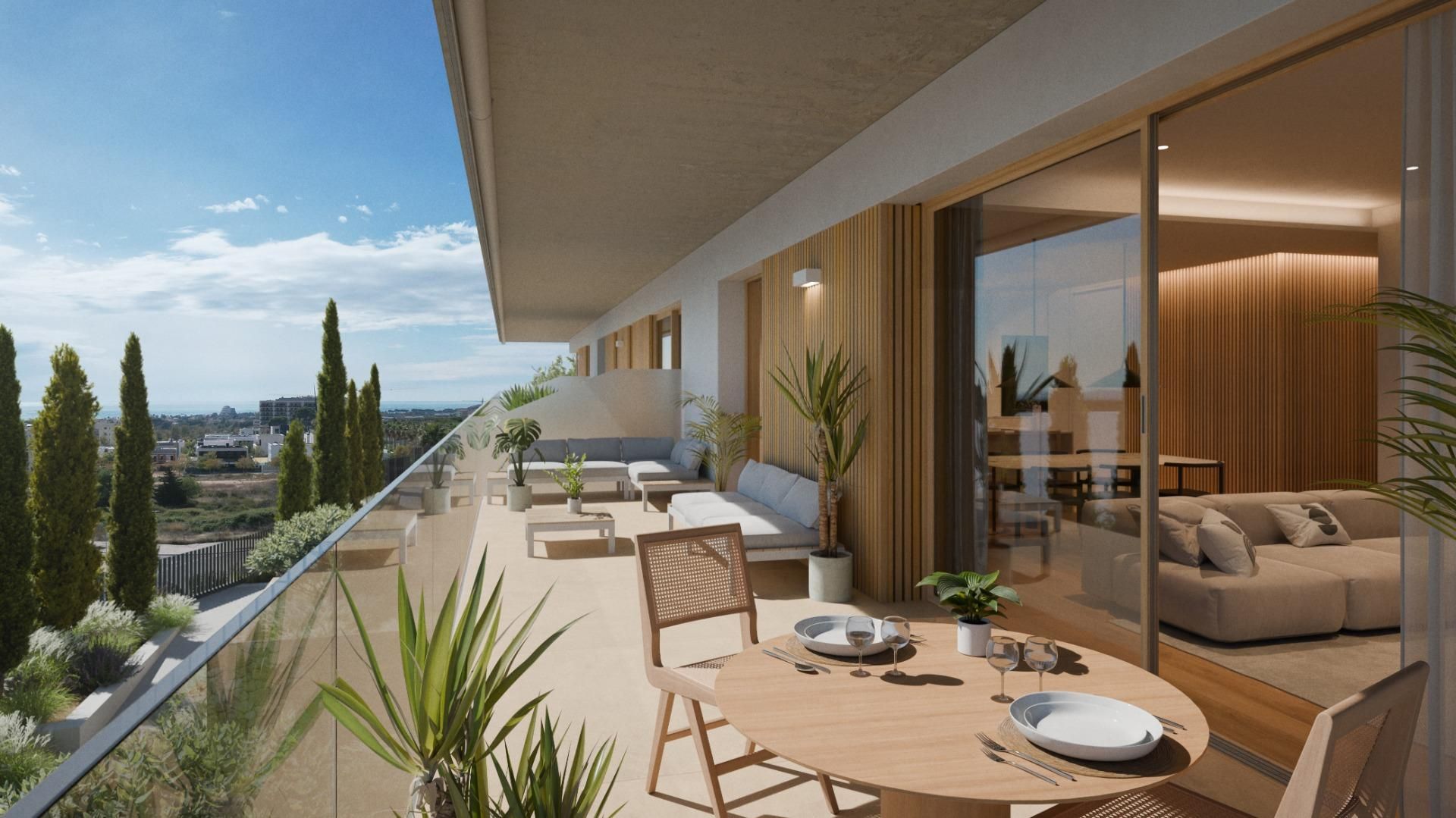 Terrace of Flat for sale in Sitges  with Air Conditioner, Heating and Private garden
