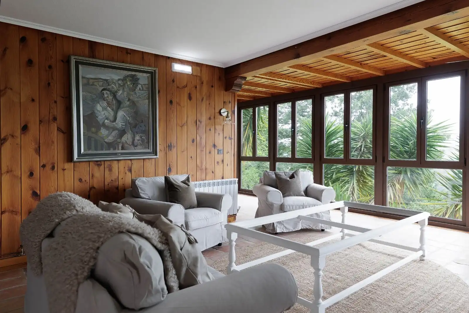 Sala de estar de Casa o chalet en venta en Piloña con Jardín privado, Amueblado y Alarma