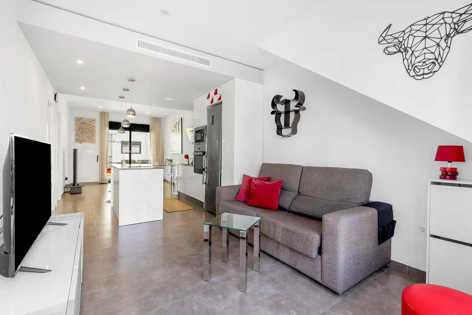 Sala de estar de Casa o chalet en venta en San Pedro del Pinatar con Aire acondicionado, Terraza y Trastero