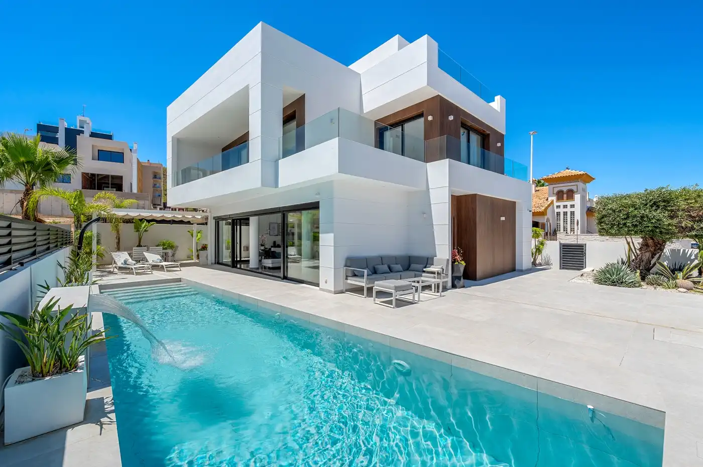 Piscina de Casa o chalet en venta en Guardamar del Segura con Calefacción, Jardín privado y Terraza