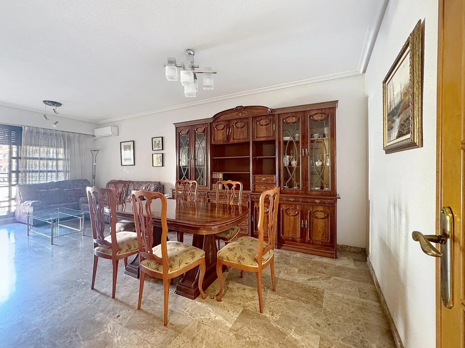 Dining room of Flat for sale in  Valencia Capital  with Air Conditioner, Heating and Storage room