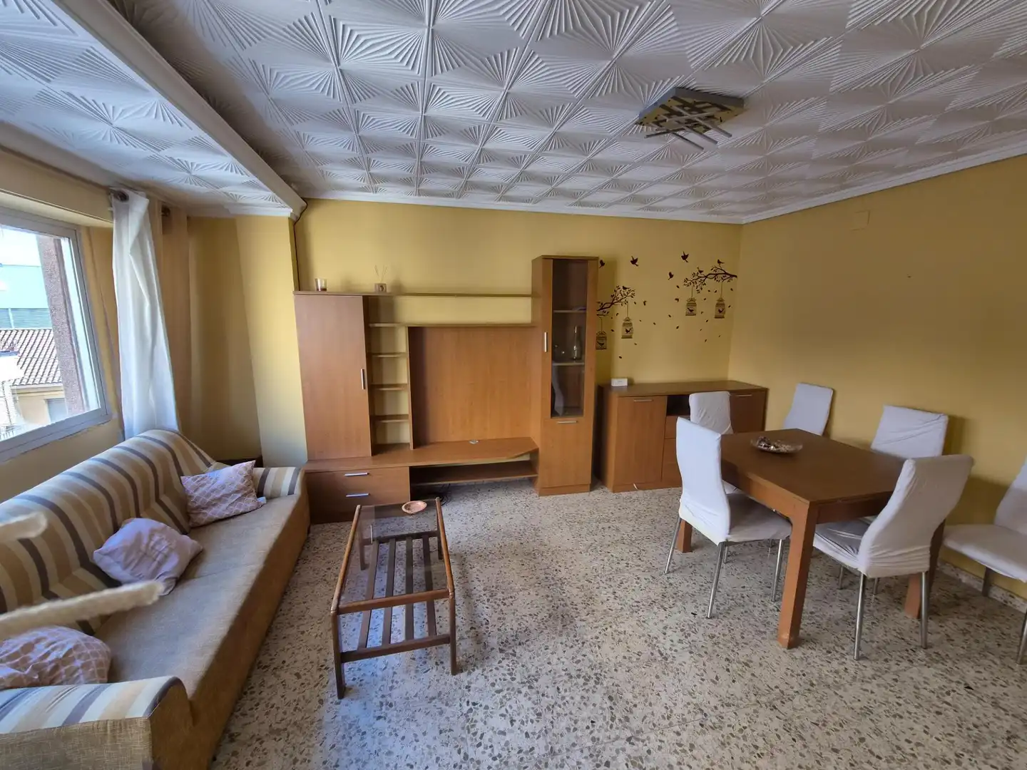 Wohnzimmer von Wohnung zur Miete in Moncada mit Möbliert und Balkon