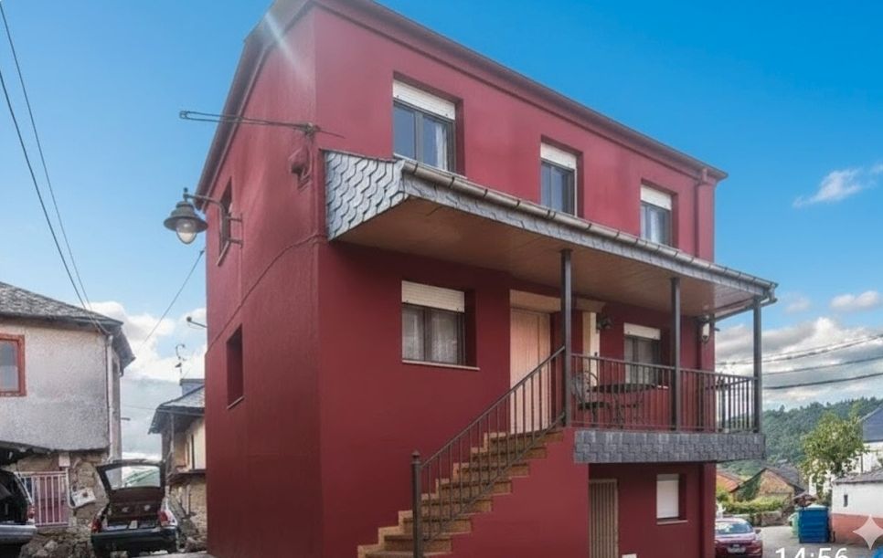 Vista exterior de Casa o xalet en venda en Folgoso de la Ribera amb Calefacció, Terrassa i Traster