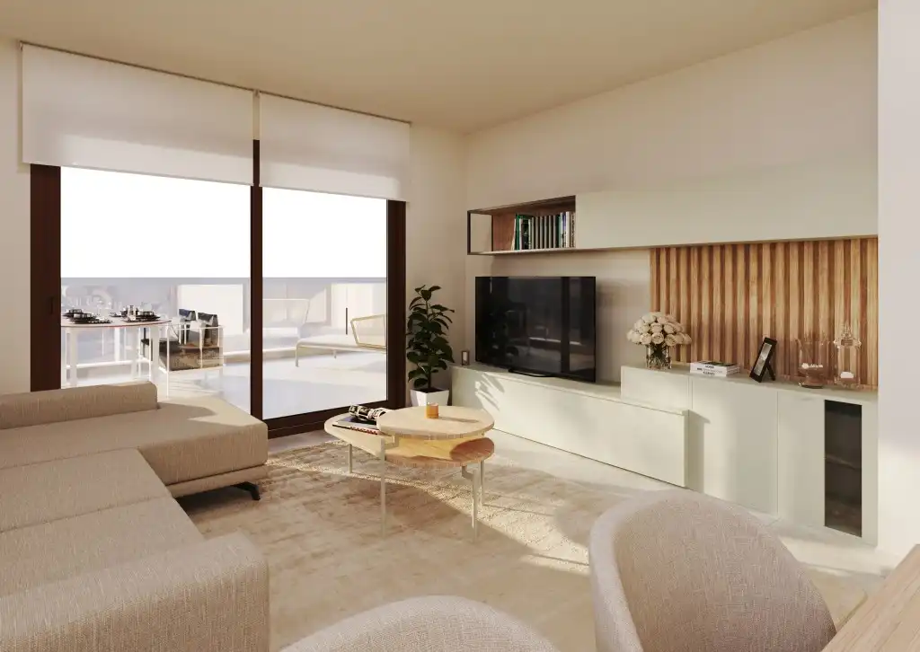 Sala d'estar de Apartament en venda en Capdepera amb Aire condicionat, Calefacció i Terrassa
