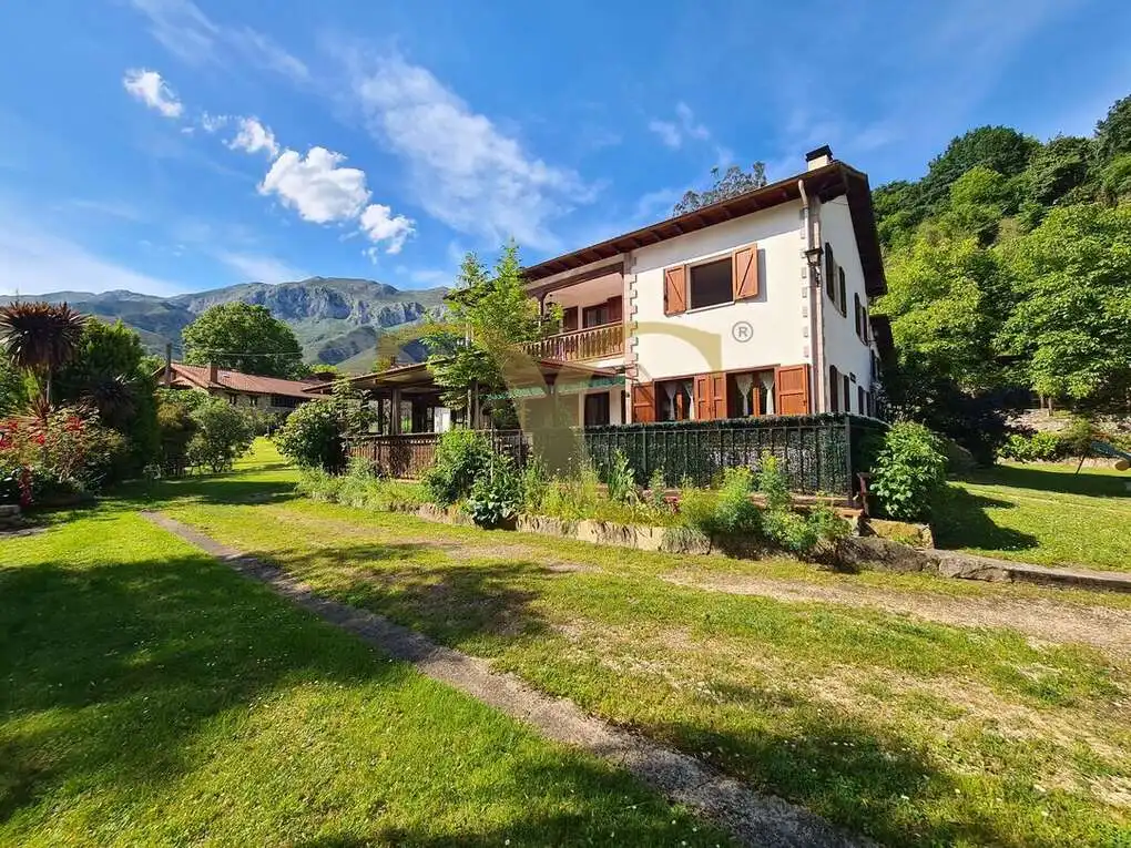 Vista exterior de Casa o xalet en venda en Peñamellera Alta amb Calefacció, Jardí privat i Terrassa