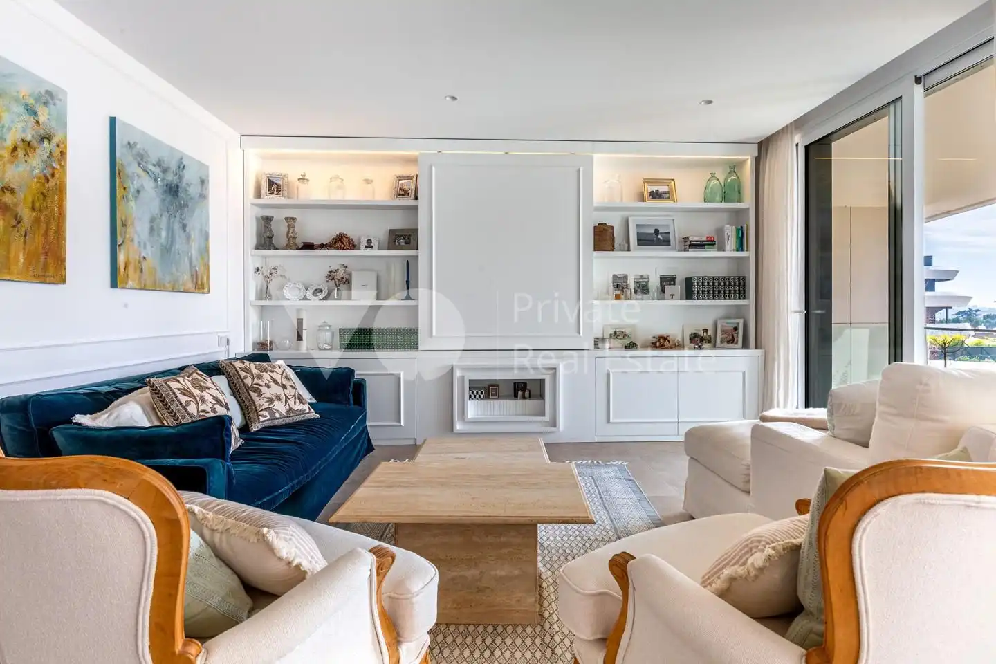 Sala de estar de Piso en venta en Pozuelo de Alarcón con Aire acondicionado, Calefacción y Terraza