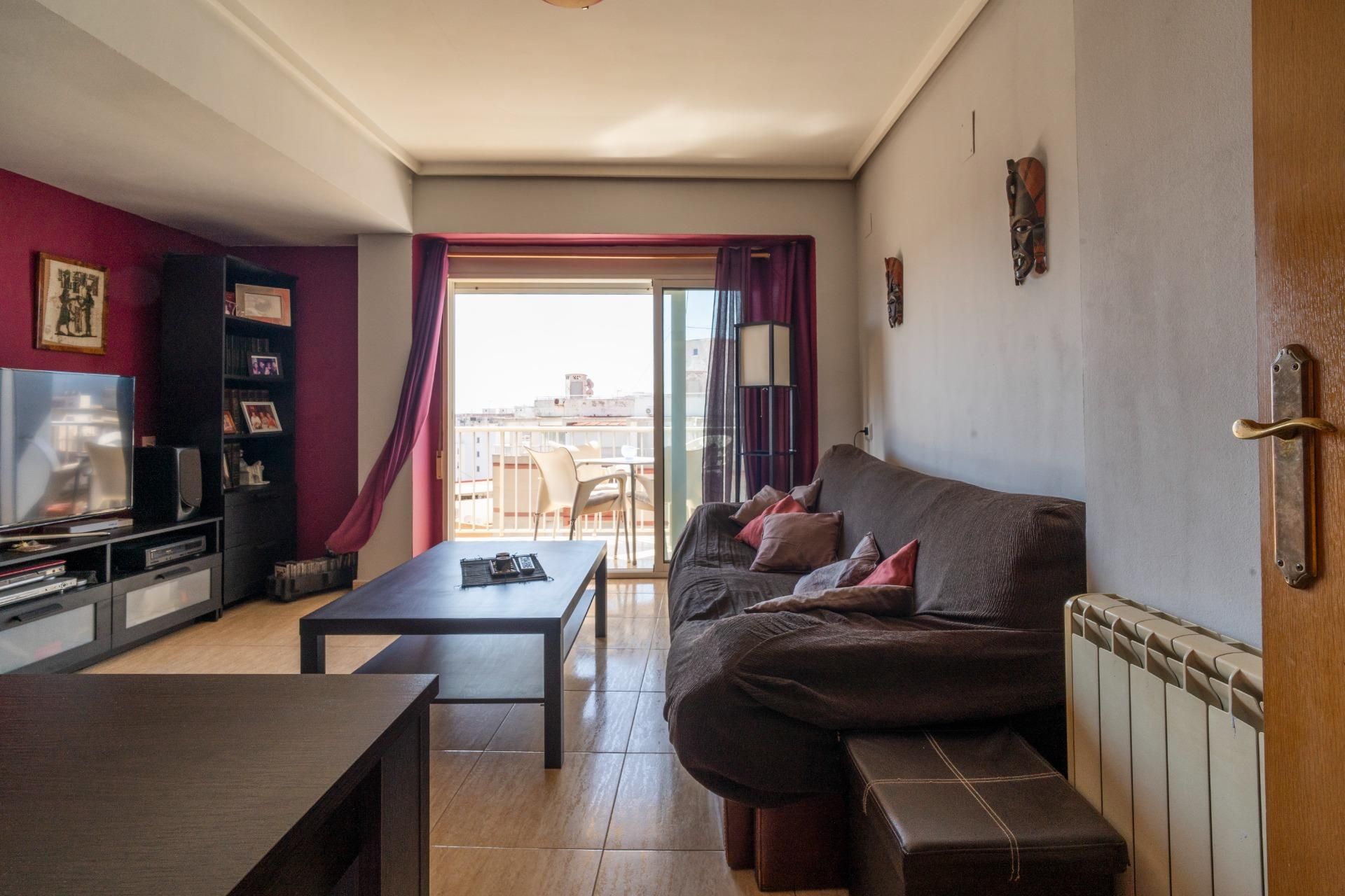 Living room of Flat for sale in Cullera  with Heating, Terrace and Balcony