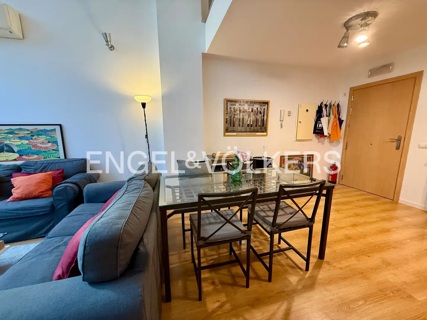 Esszimmer von Maisonette zur Miete in Madrid mit Klimaanlage, Heizung und Privatgarten