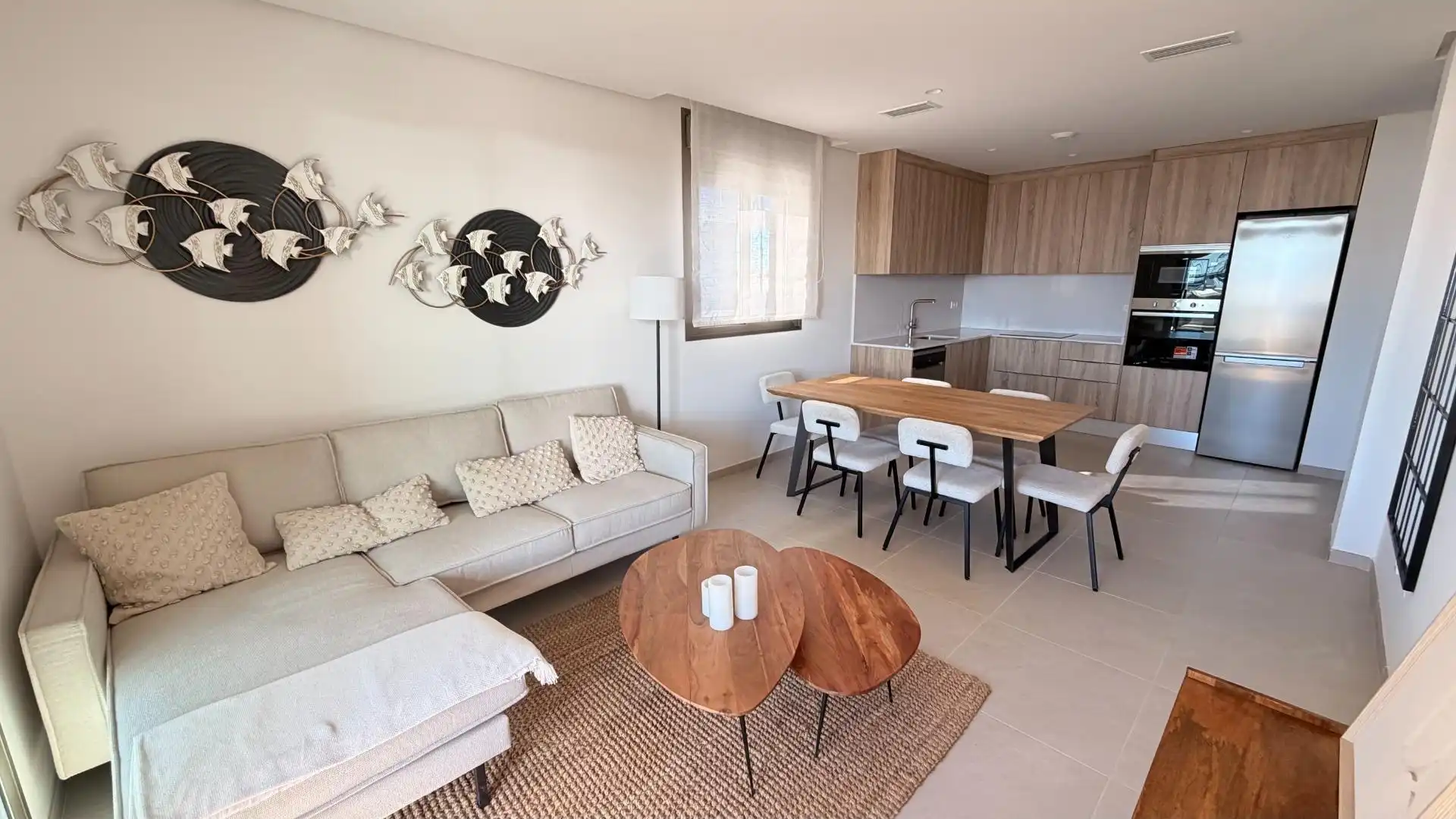 Sala d'estar de Planta baixa en venda en Santa Pola amb Jardí privat, Terrassa i Piscina comunitària