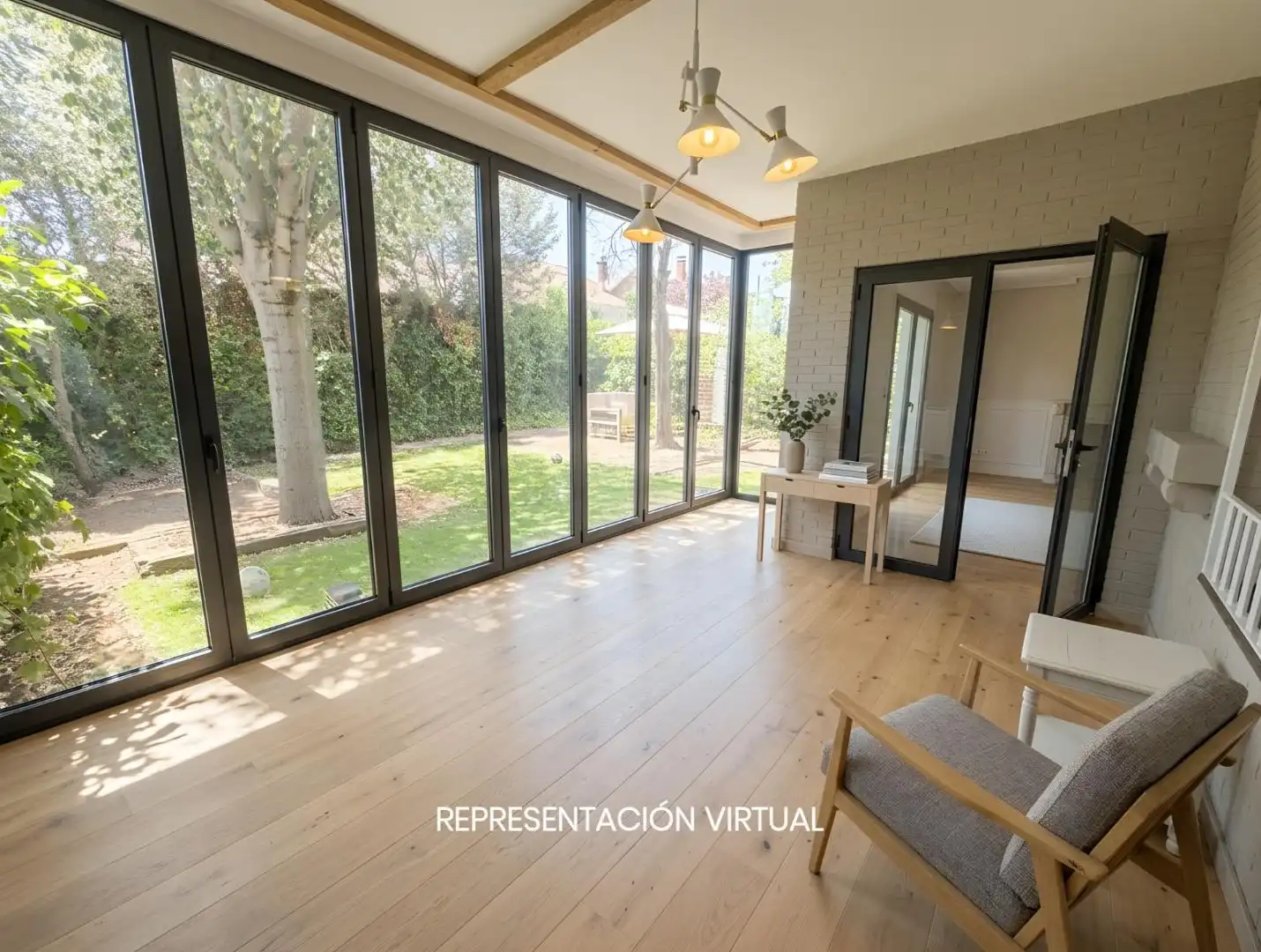 Garden of Detached homes for sale in Galapagar  with Air Conditioner, Heating and Private garden