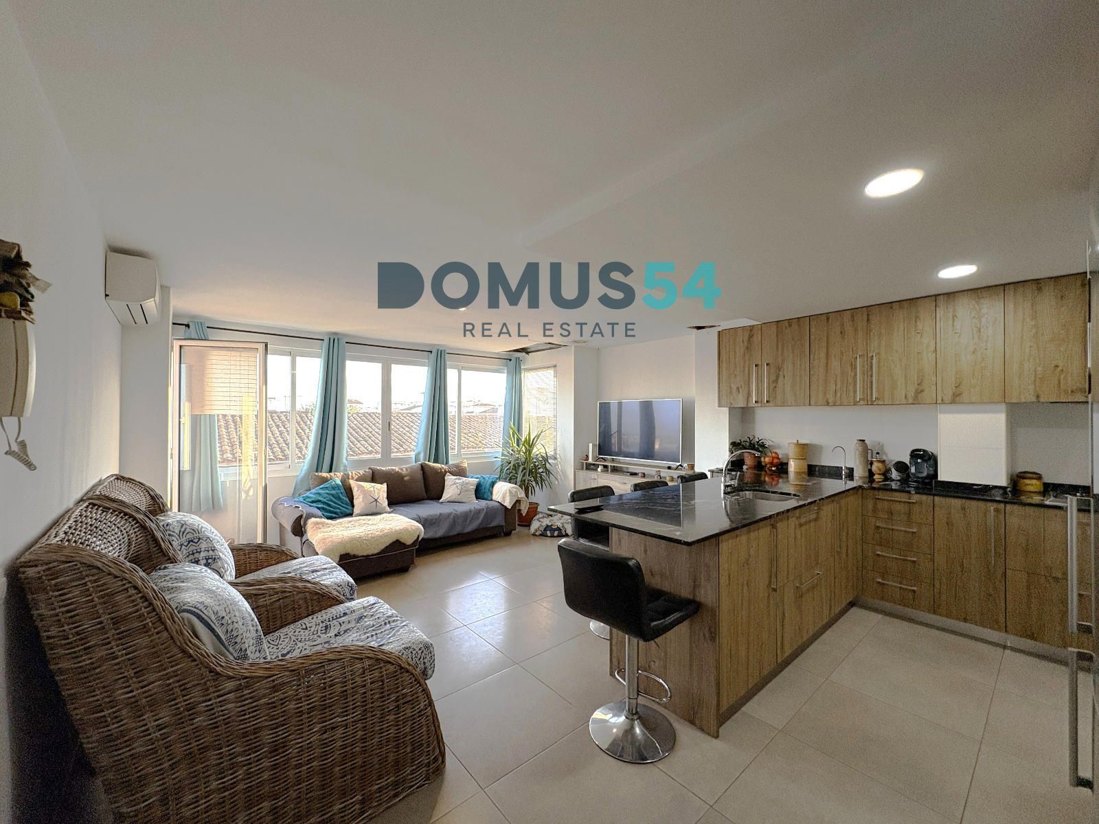 Living room of Flat for sale in Sa Pobla  with Air Conditioner, Terrace and Furnished