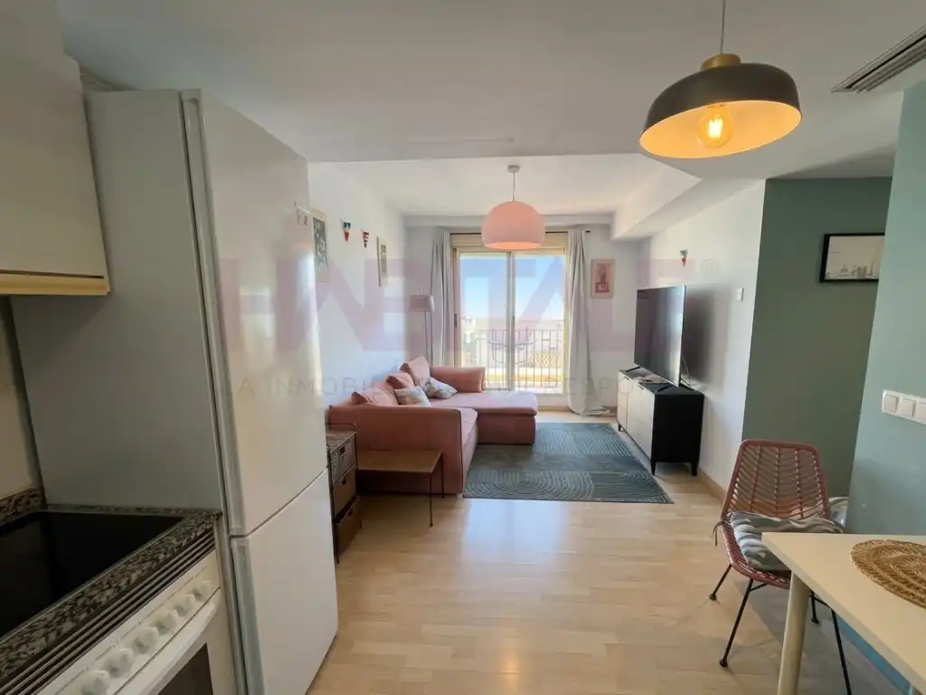 Sala d'estar de Àtic de lloguer en Valencia amb Aire condicionat, Moblat i Forn