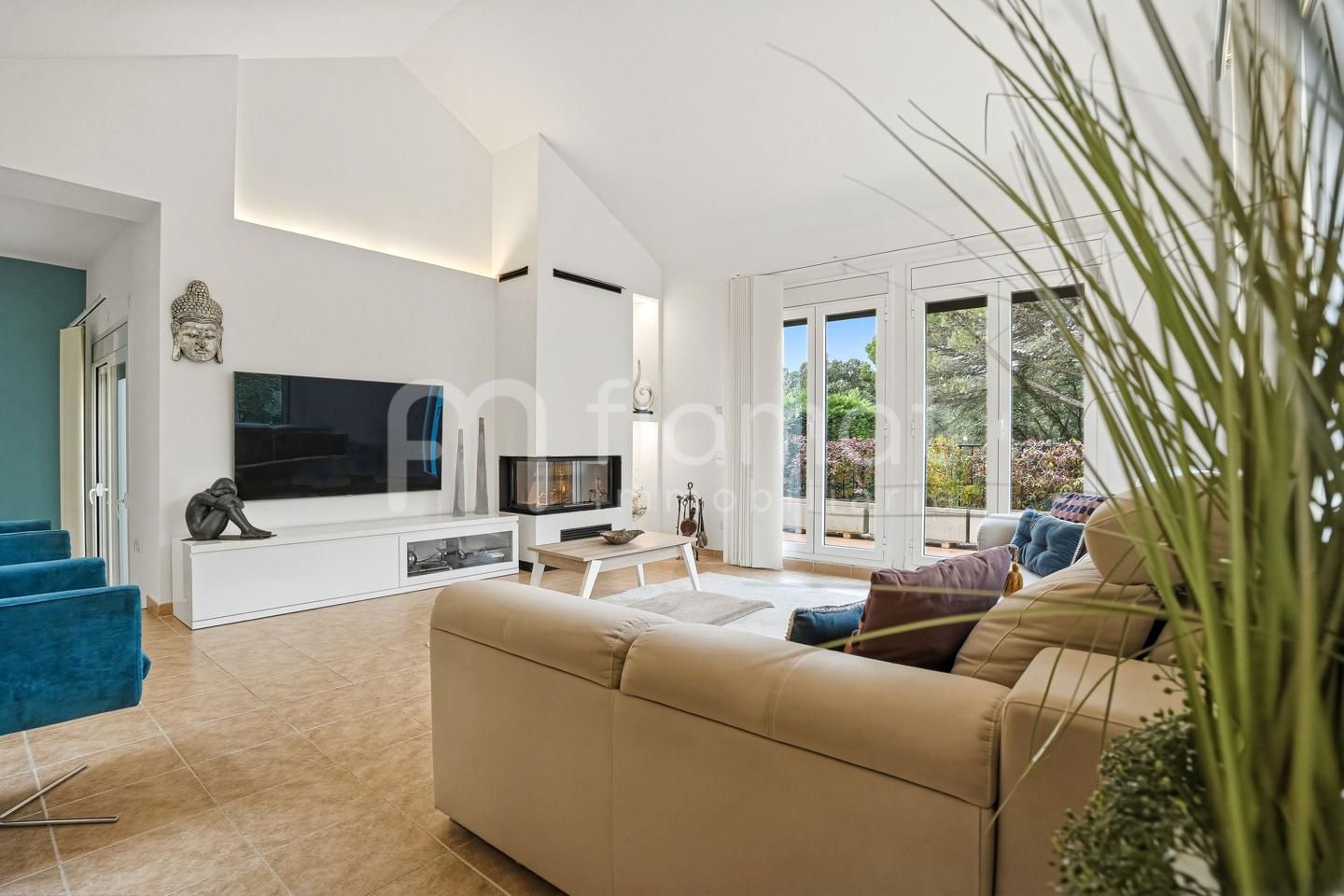 Living room of Houses for sale in Sant Julià de Ramis  with Private garden, Terrace and Swimming Pool