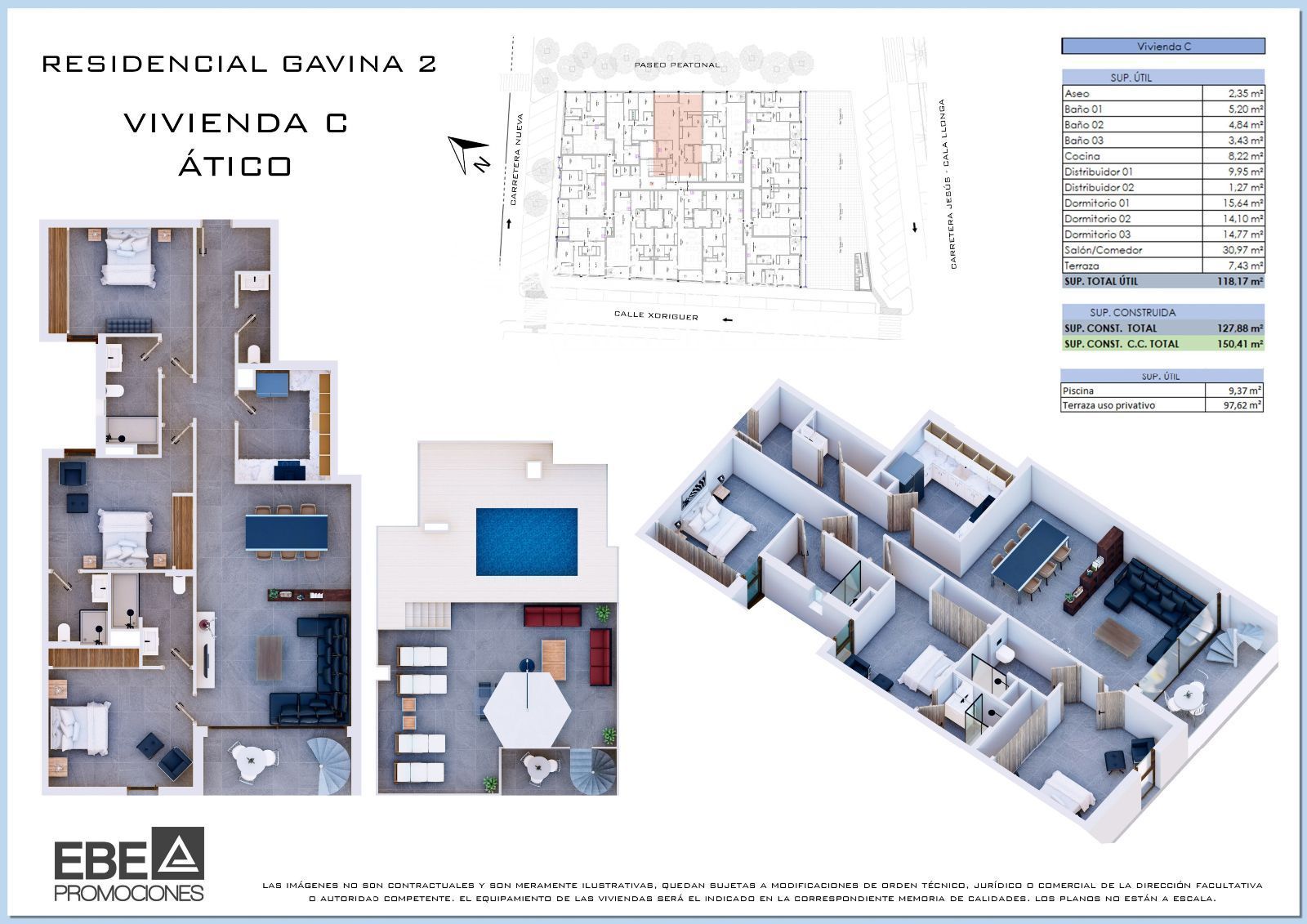 Ático en venta en Xoriguer, Jesús