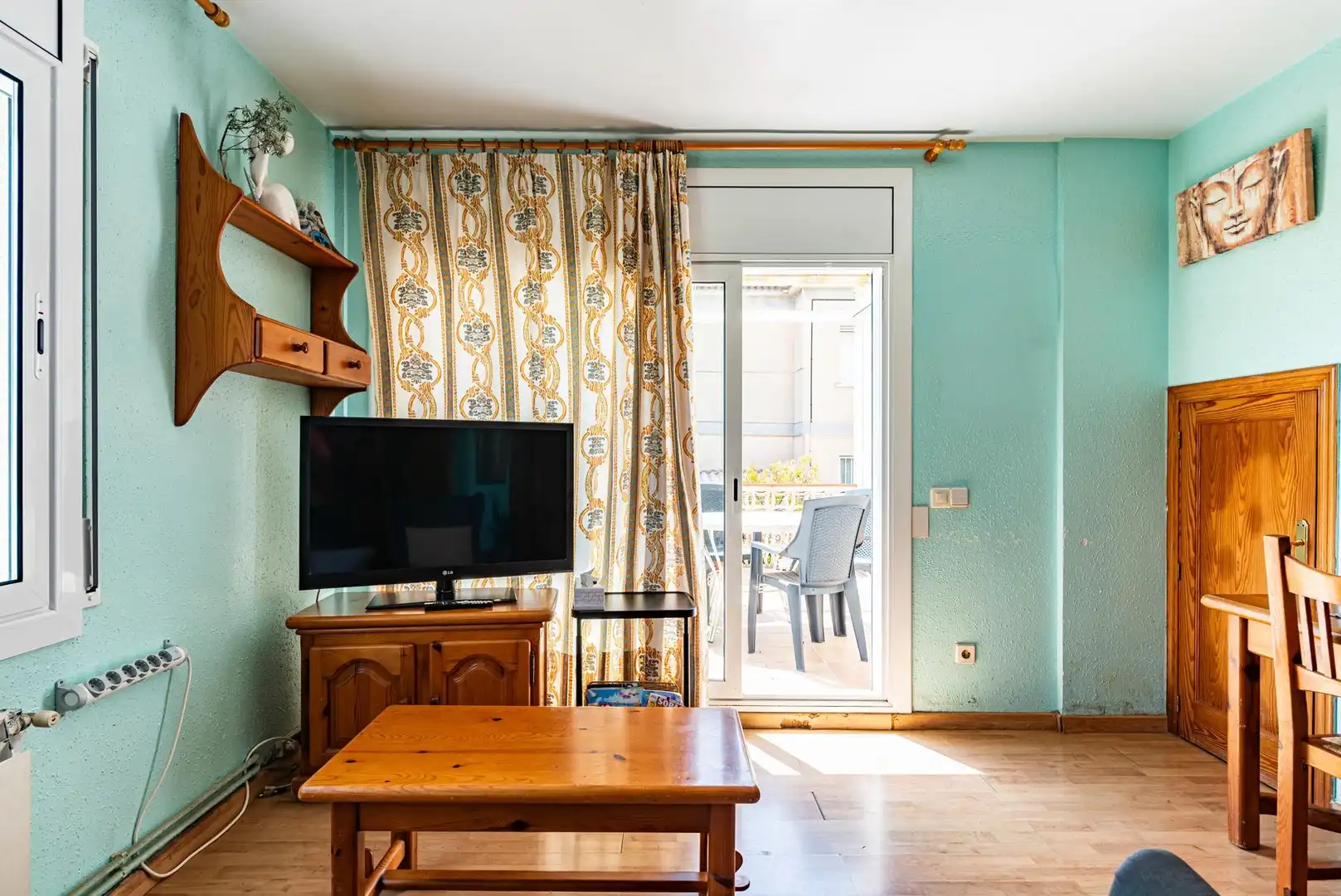 Wohnzimmer von Maisonette zum Verkauf in Calafell mit Heizung, Privatgarten und Terrasse