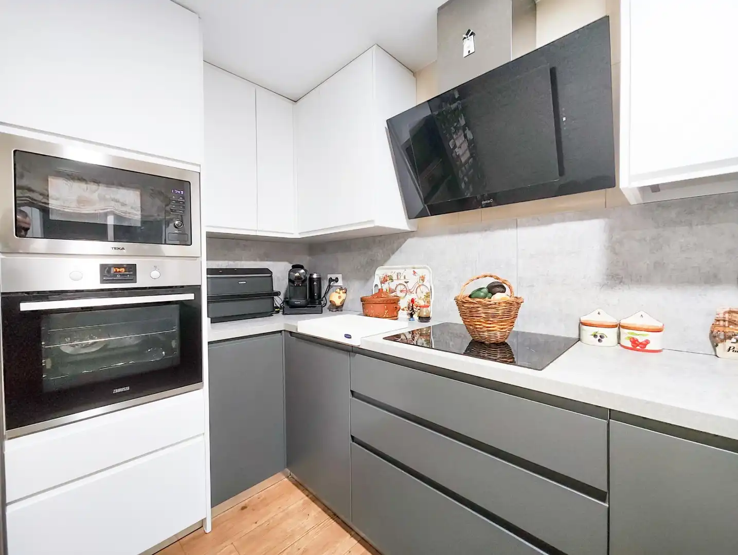 Küche von Wohnung zum Verkauf in Puertollano mit Klimaanlage, Parkett und Möbliert