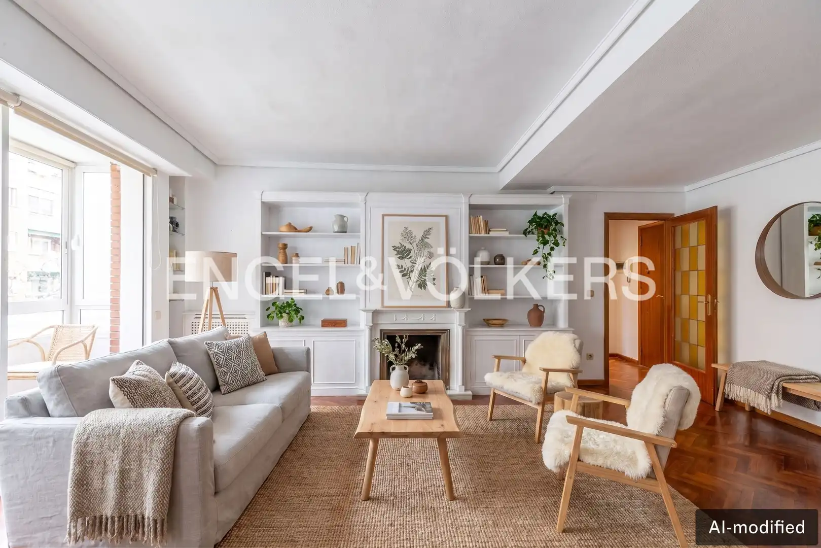 Wohnzimmer von Wohnung zum Verkauf in Madrid mit Heizung und Parkett