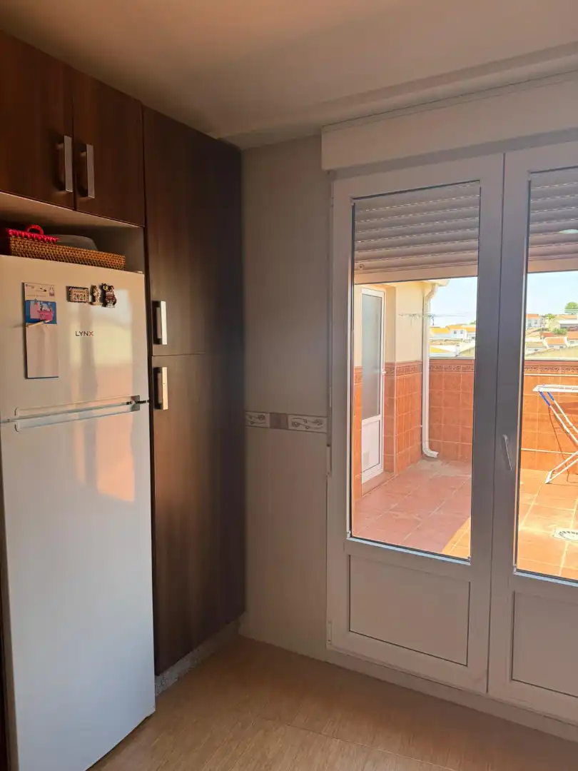 Kitchen of Attic for rent in Castuera  with Air Conditioner, Terrace and Furnished