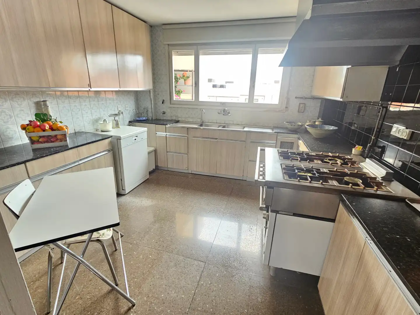 Kitchen of Flat for sale in Sabadell  with Heating, Parquet flooring and Terrace
