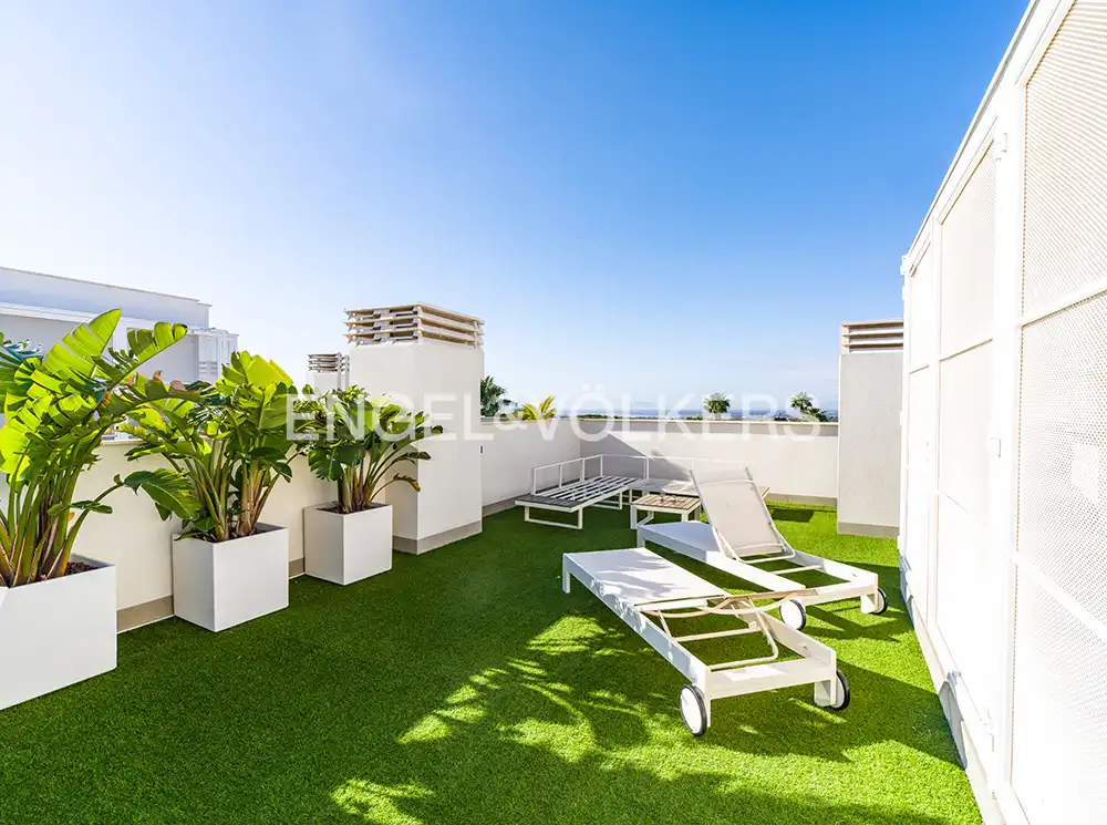 Terrasse von Maisonette zum Verkauf in Santa Pola mit Klimaanlage, Heizung und Terrasse