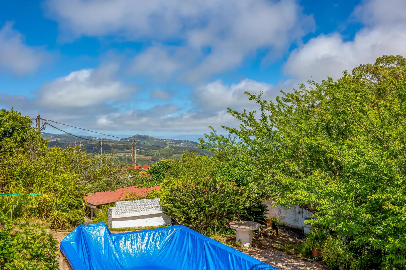 Vista exterior de Casa o xalet en venda en Valleseco amb Jardí privat, Terrassa i Traster