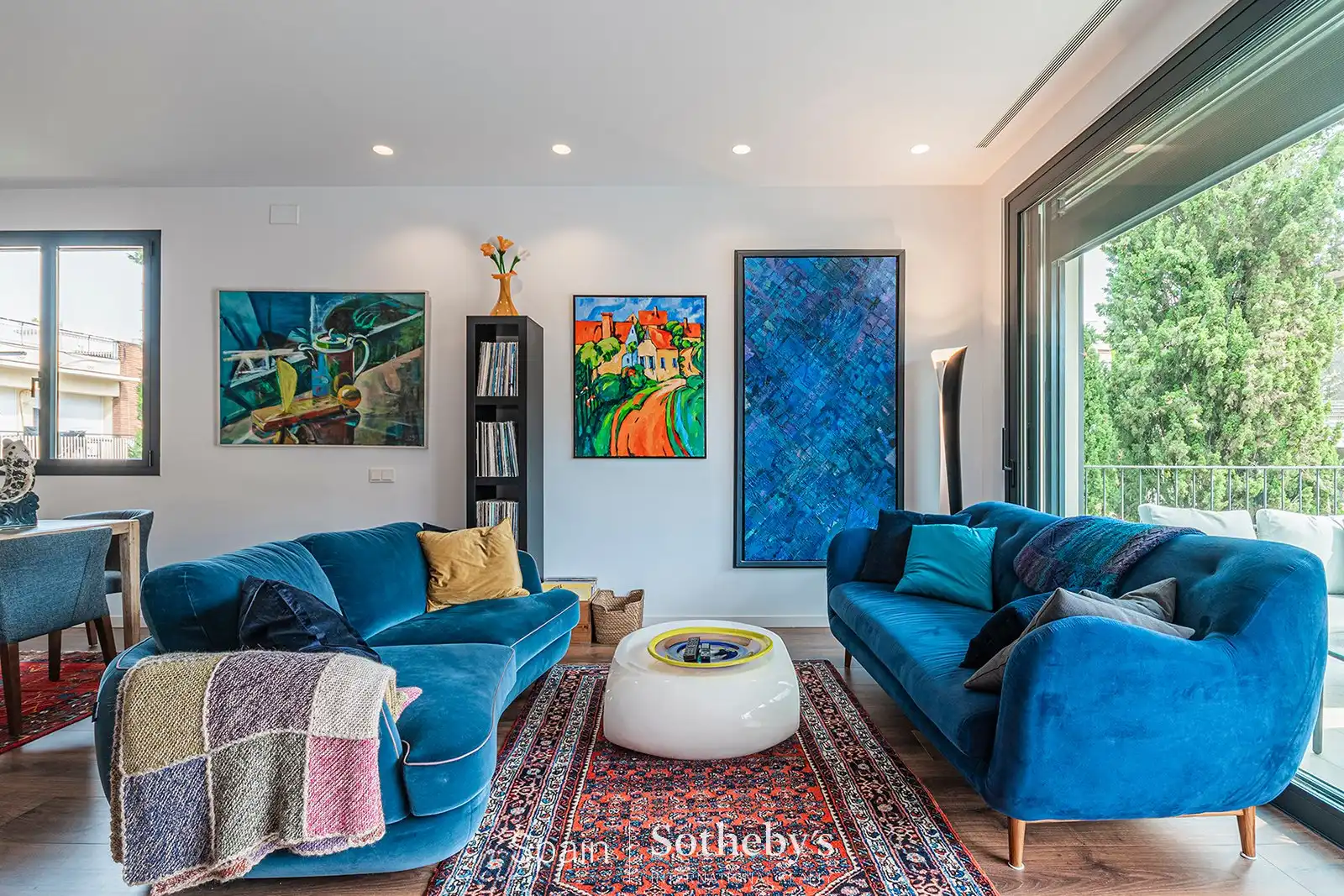 Sala de estar de Ático en venta en Sant Just Desvern con Aire acondicionado, Terraza y Trastero