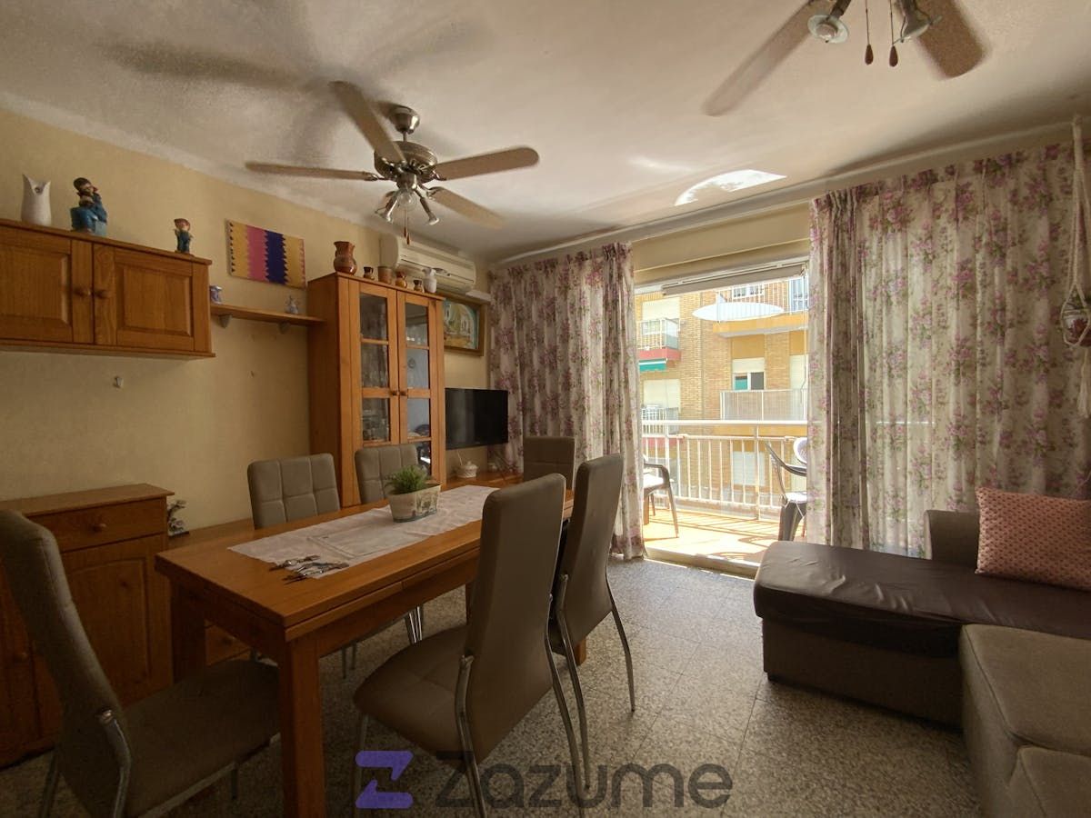 Dining room of Flat to rent in Sueca  with Air Conditioner, Terrace and Furnished