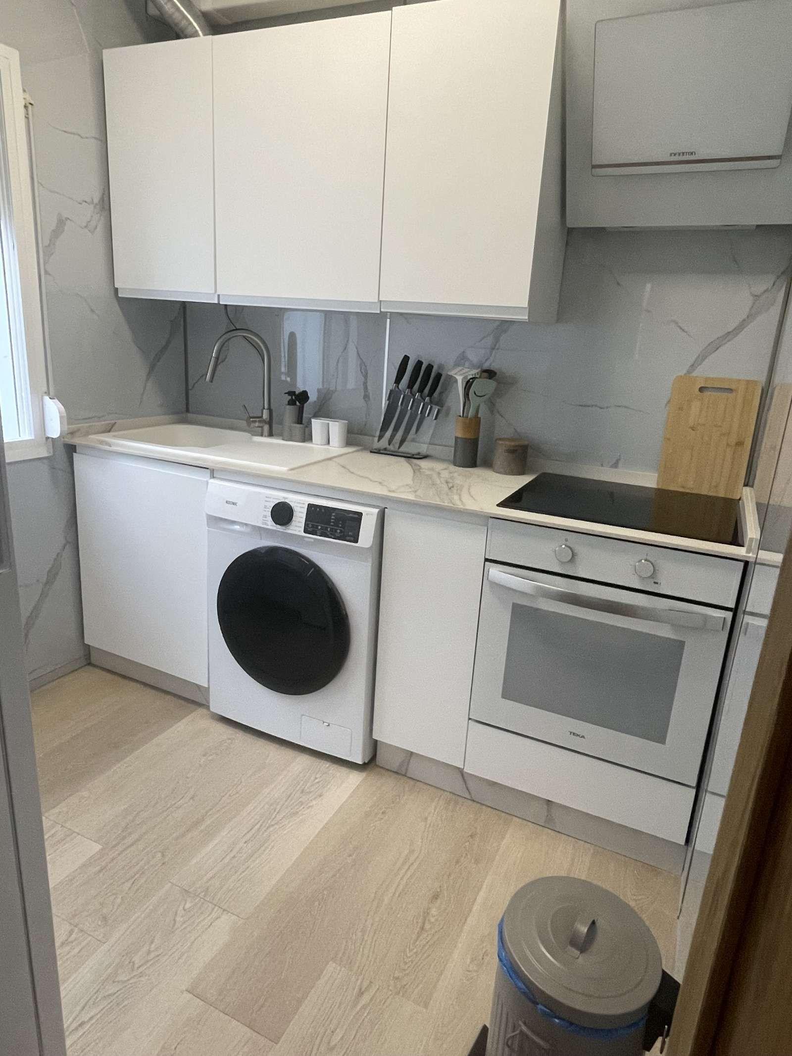 Cocina de Apartamento para compartir en Punta Umbría con Aire acondicionado, Terraza y Amueblado