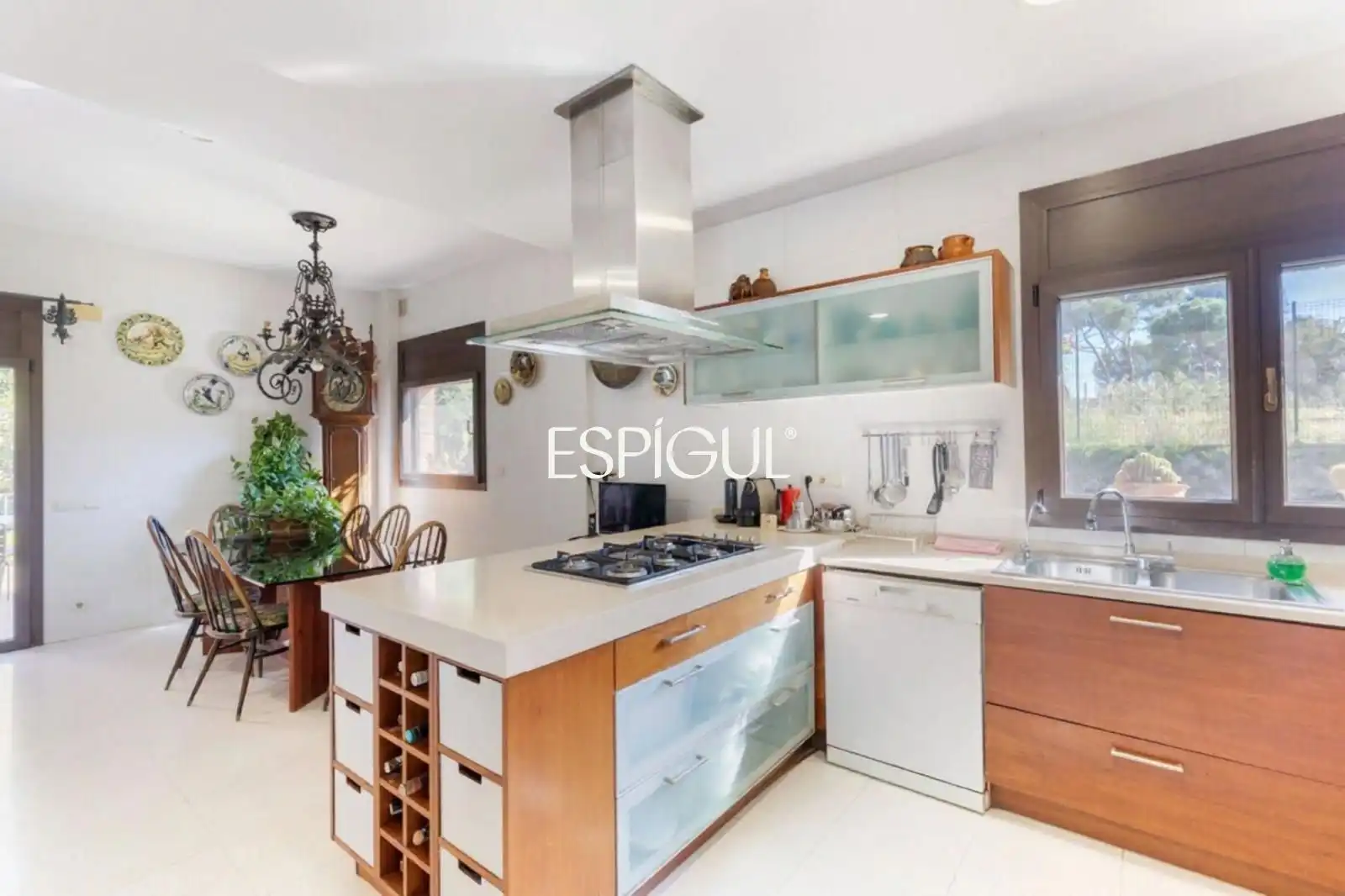 Cocina de Casa o chalet de alquiler en Sant Cugat del Vallès con Aire acondicionado, Calefacción y Jardín privado