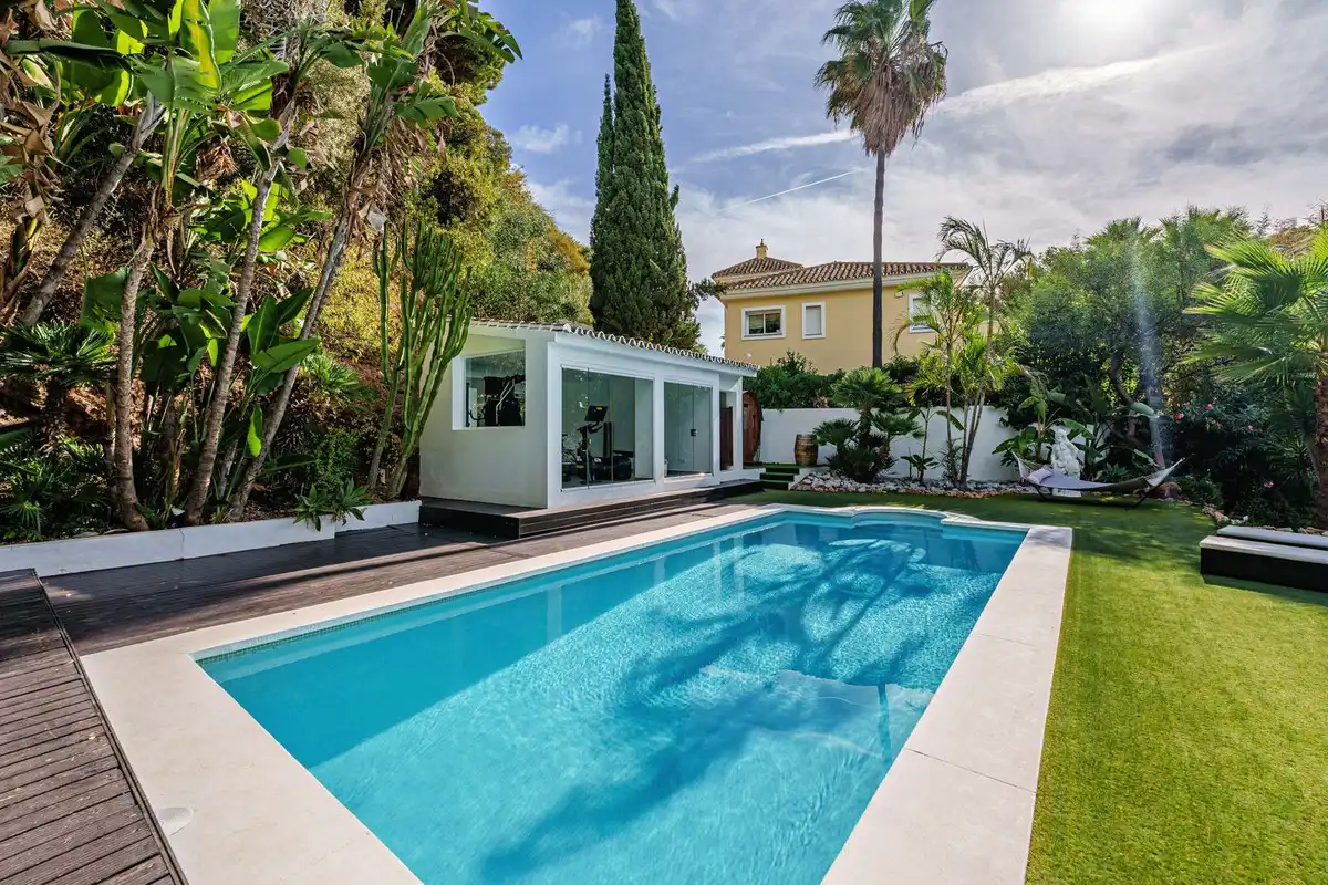 Jardín de Casa o chalet en venta en Marbella con Terraza y Piscina
