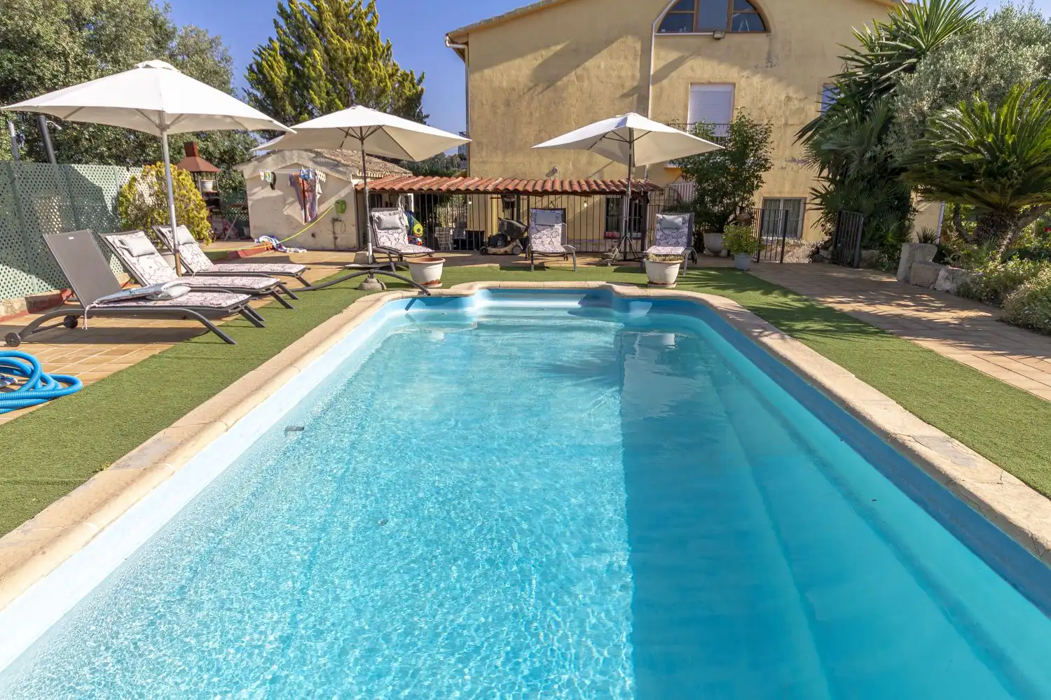 Swimming pool of Houses for sale in Sant Martí Sarroca  with Air Conditioner, Heating and Terrace