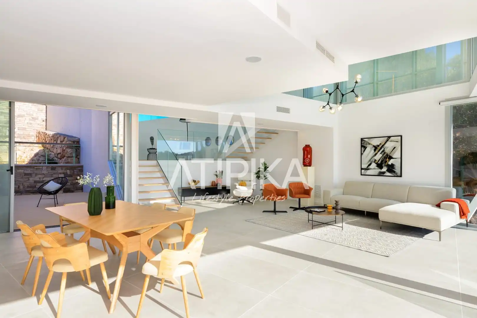 Sala d'estar de Casa o xalet en venda en Sitges amb Calefacció, Terrassa i Traster