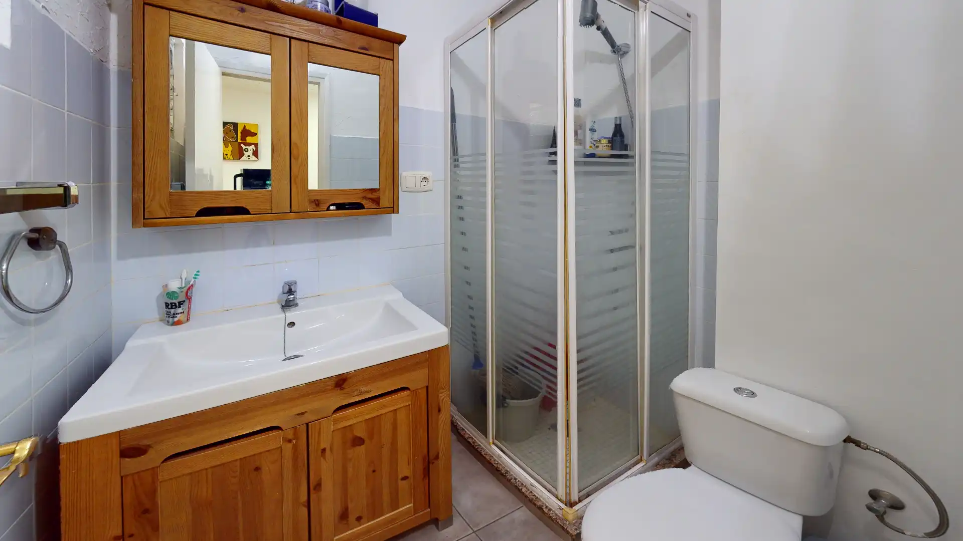 Badezimmer von Wohnung zum Verkauf in Alcoy / Alcoi mit Ofen, Balkon und Internet