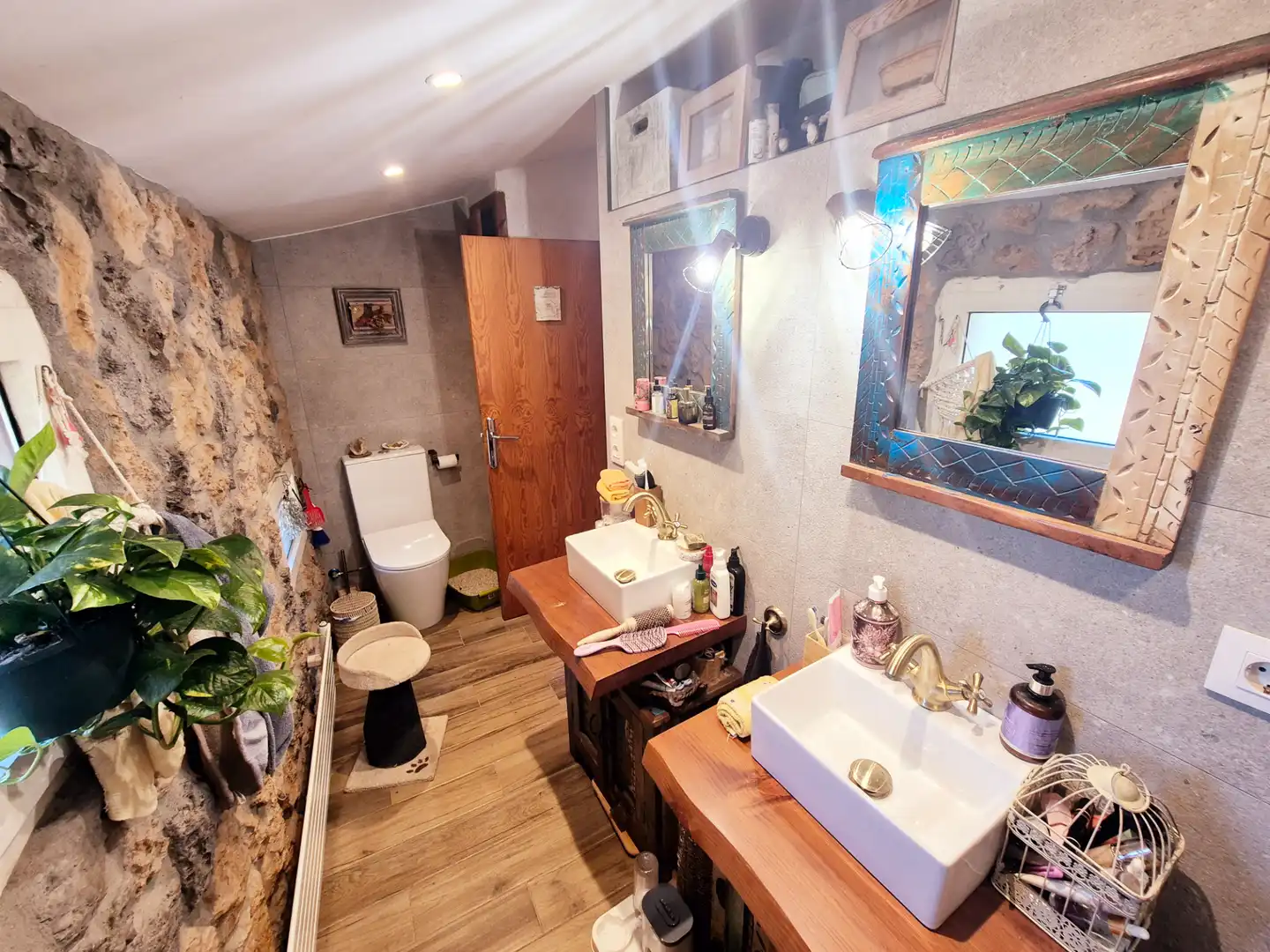 Baño de Finca rústica en venta en Santa Eulàlia de Ronçana con Aire acondicionado, Calefacción y Jardín privado