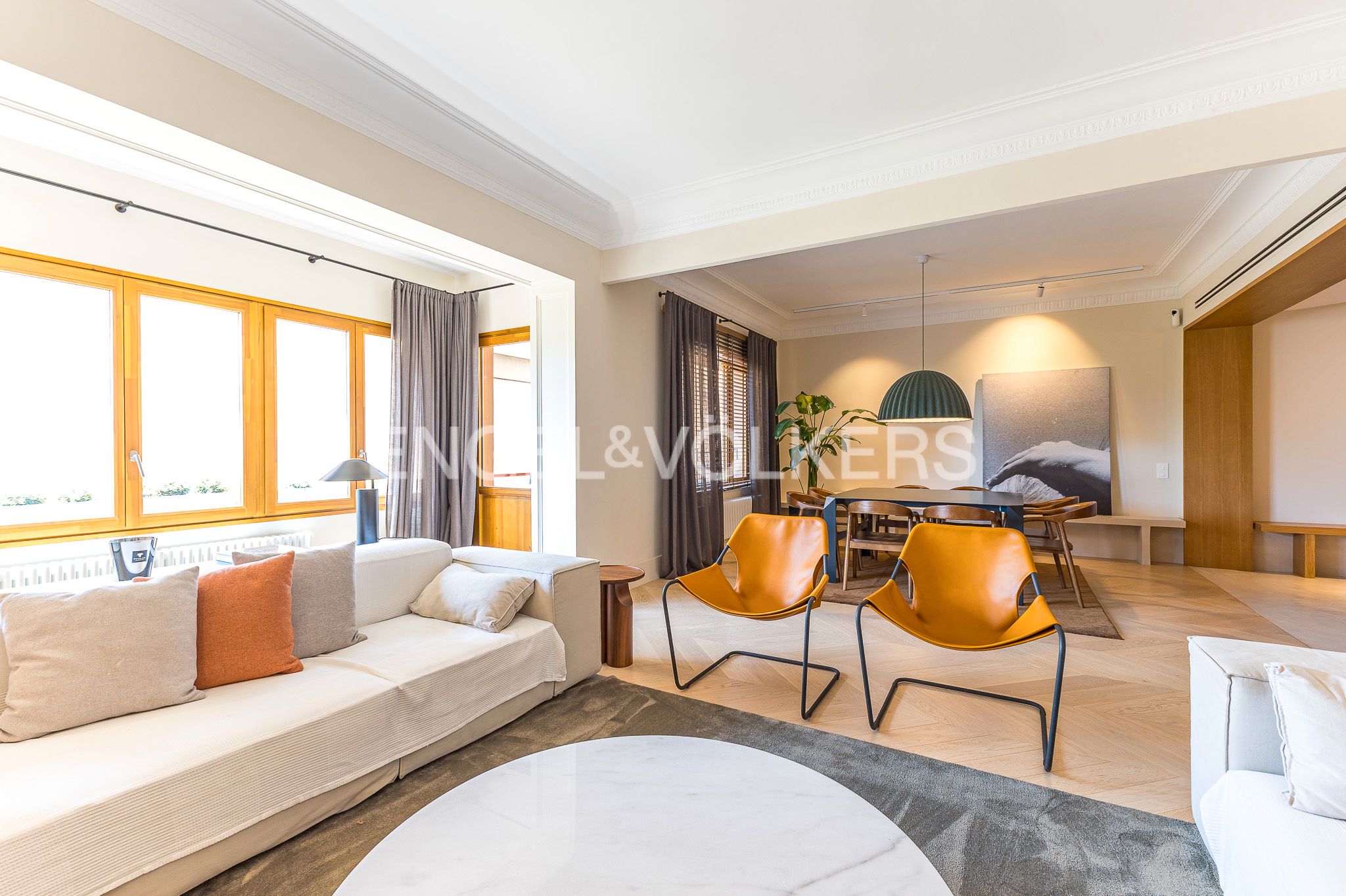 Sala d'estar de Apartament en venda en  Barcelona Capital amb Aire condicionat, Calefacció i Parquet