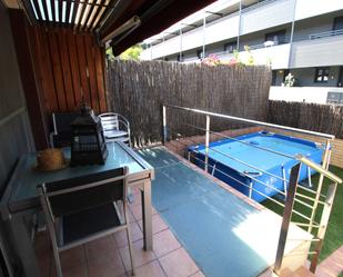 Swimming pool of Single-family semi-detached for sale in Montornès del Vallès  with Air Conditioner, Private garden and Parquet flooring