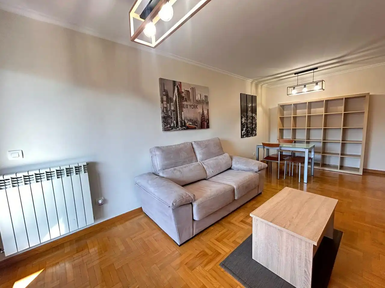 Living room of Flat for rent in Gijón   with Heating, Terrace and Storage room