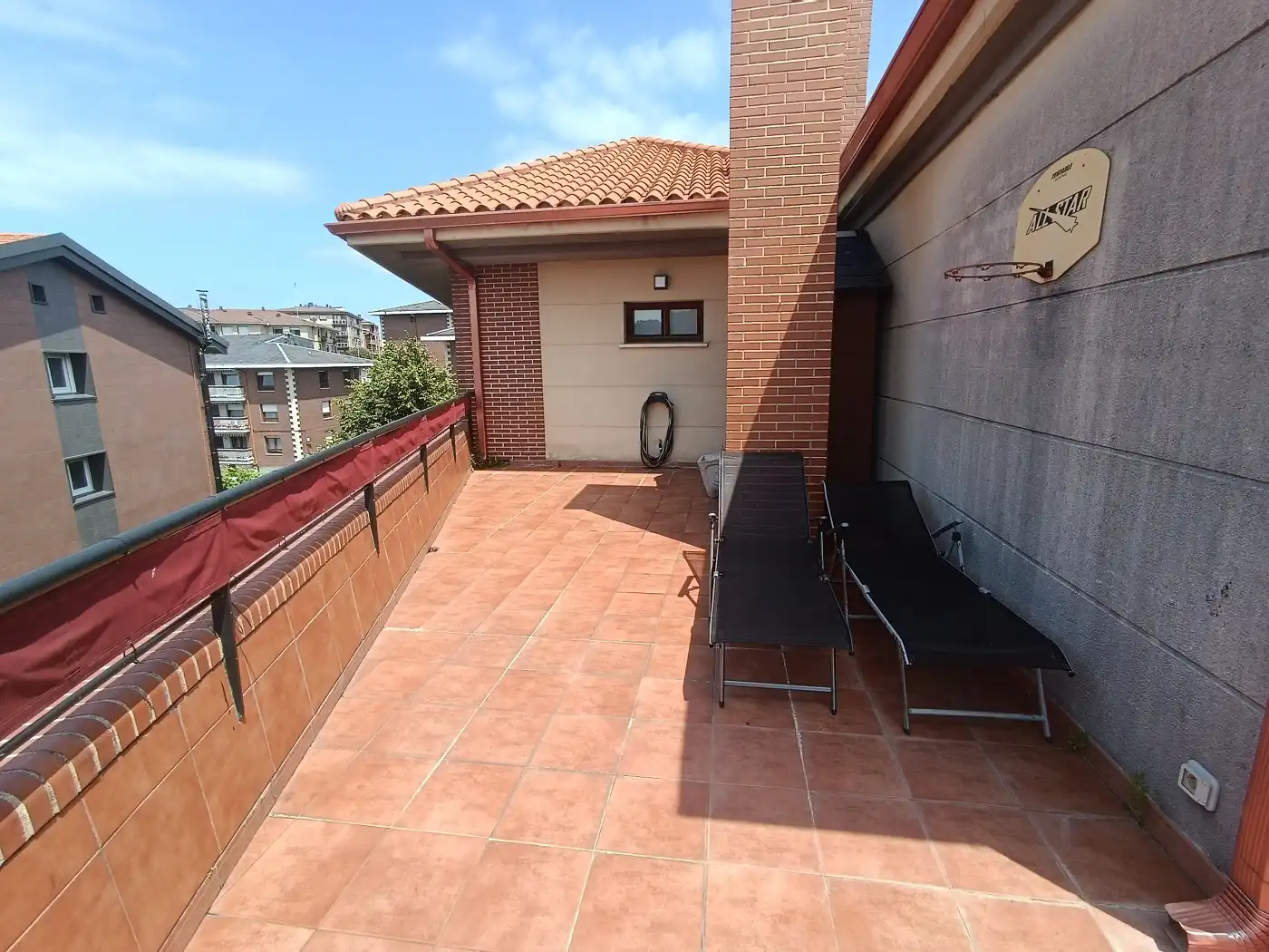 Terrasse von Dachboden zum Verkauf in Sopela mit Heizung, Terrasse und Abstellraum