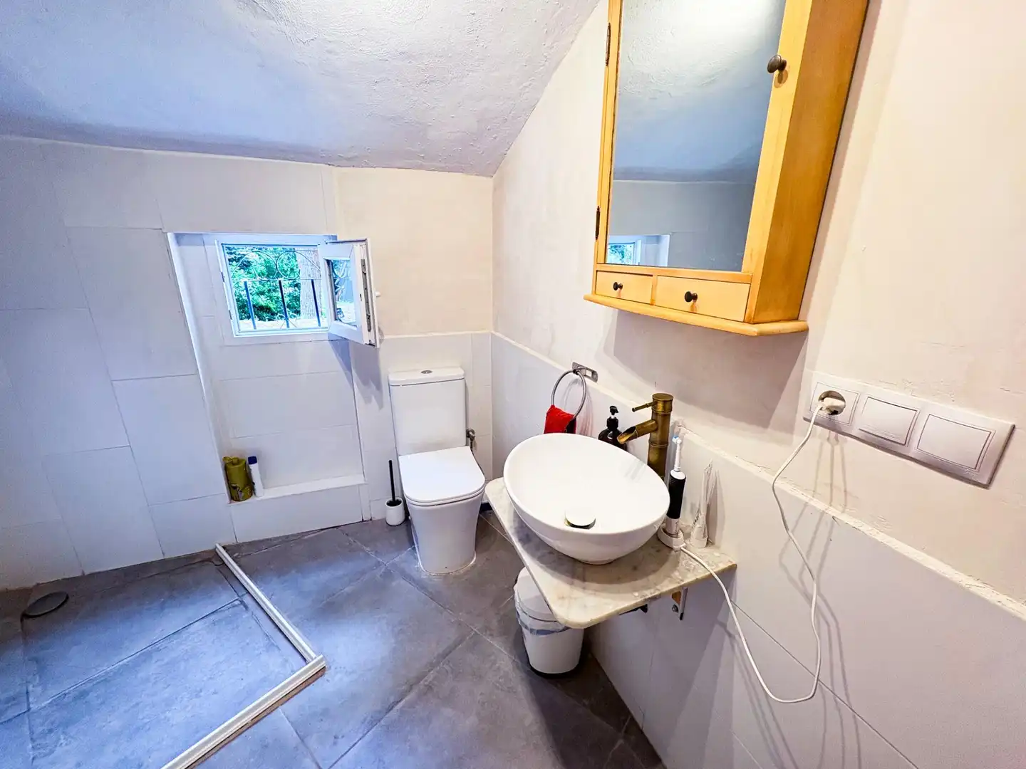 Baño de Casa o chalet en venta en Tibi con Aire acondicionado, Calefacción y Jardín privado