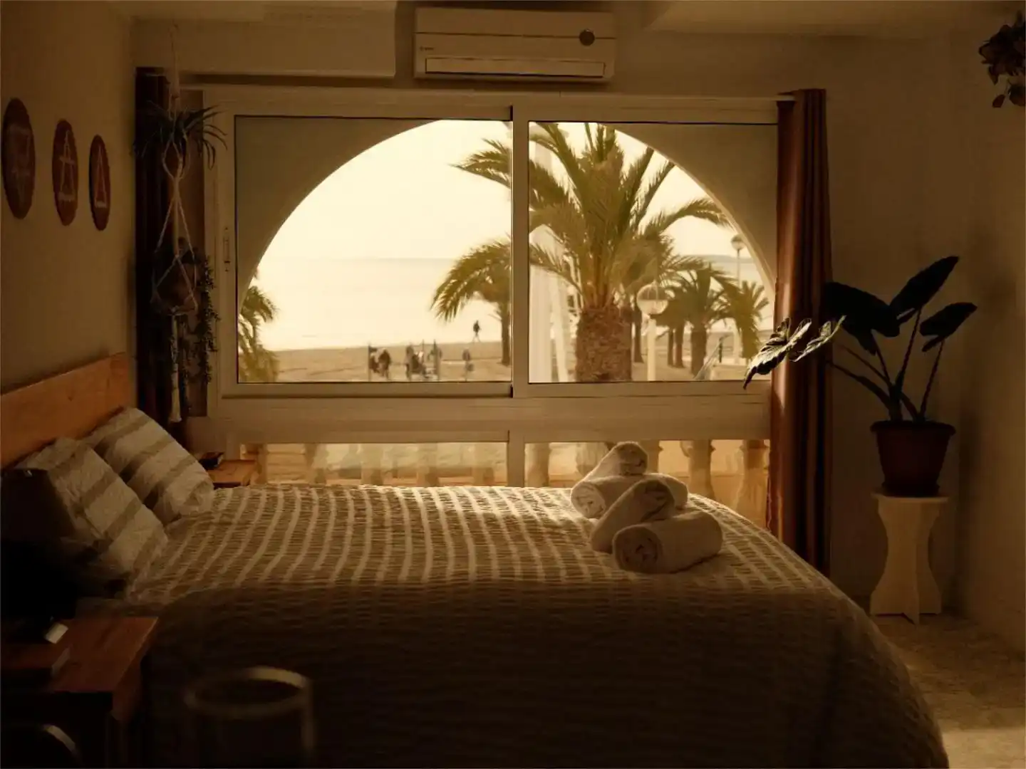 Schlafzimmer von Loft zur Miete in Santa Pola mit Klimaanlage und Möbliert
