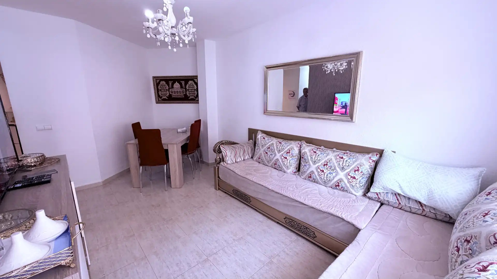 Living room of Flat for sale in Torredembarra  with Oven, Washing machine and Microwave