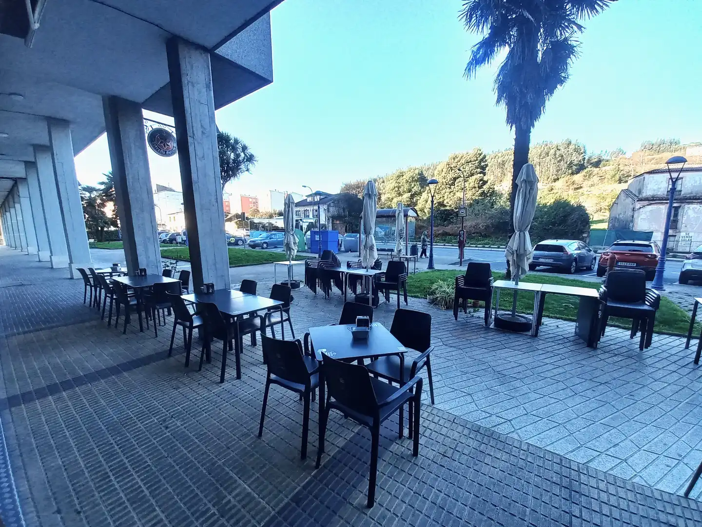 Terrasse von Geschaftsraum zum Verkauf in Culleredo mit Klimaanlage, Terrasse und Möbliert