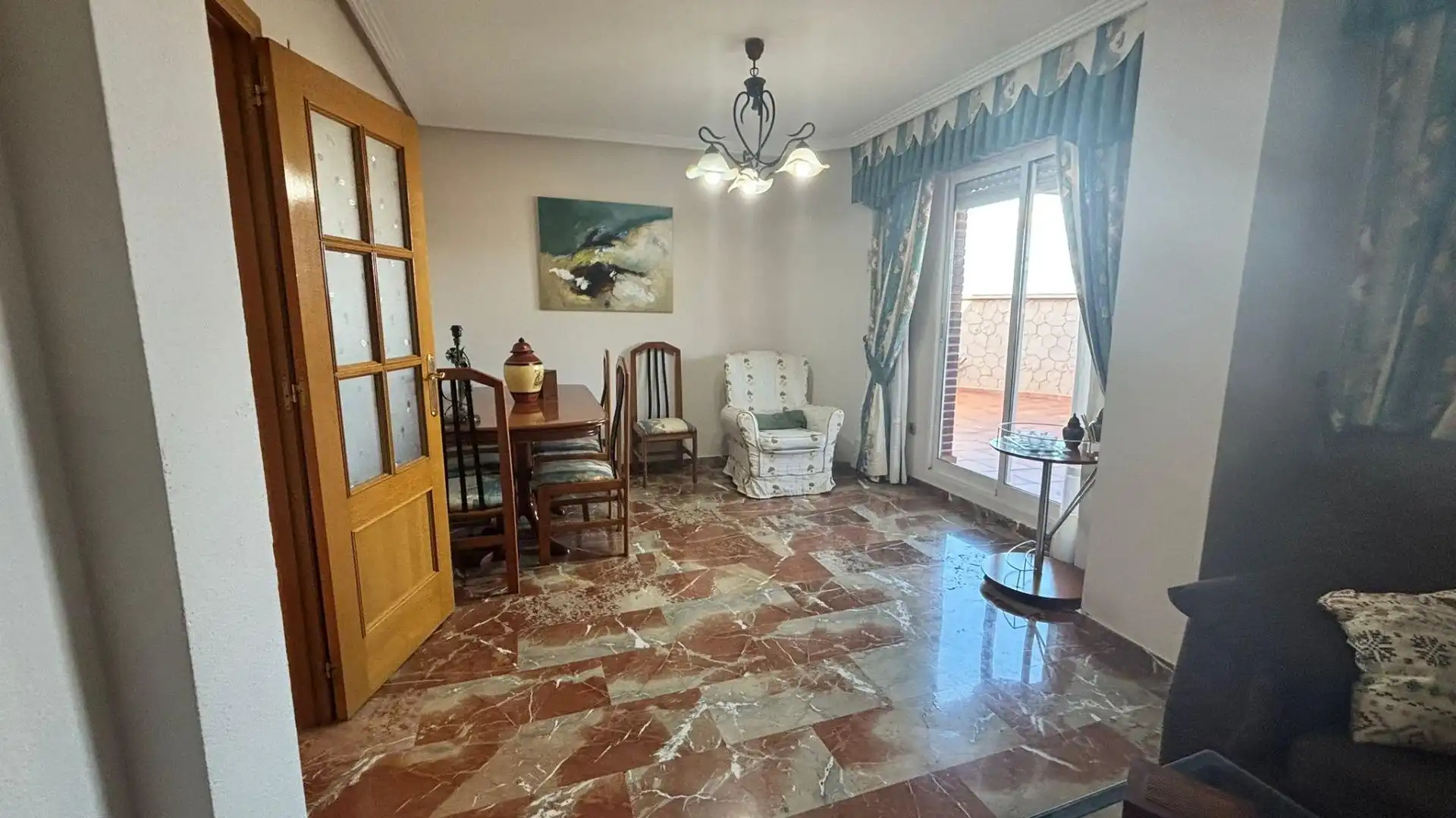 Living room of Attic for sale in Cartagena  with Air Conditioner, Terrace and Furnished