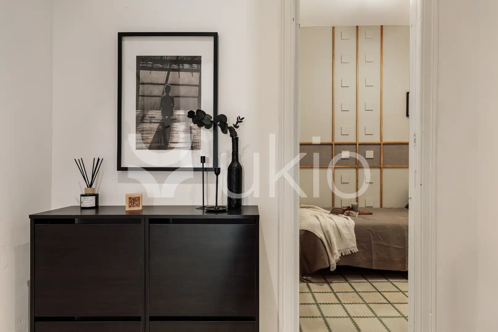 Habitación de Apartamento de alquiler en Barcelona con Aire acondicionado, Calefacción y Amueblado