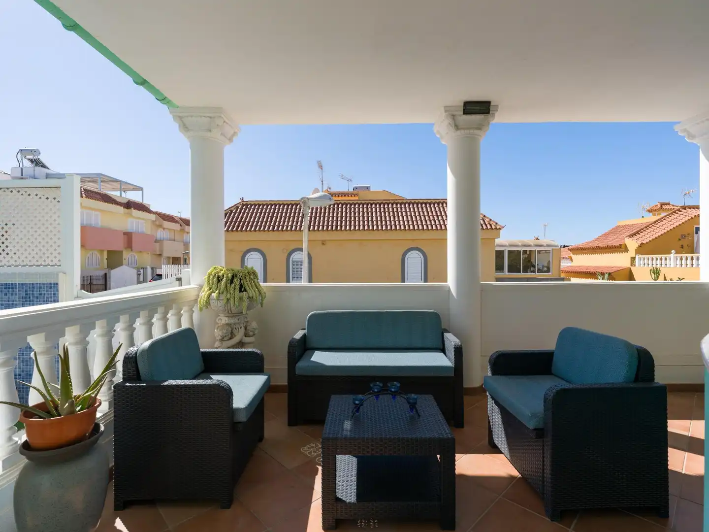Terrassa de Casa o xalet en venda en San Bartolomé de Tirajana amb Aire condicionat, Jardí privat i Terrassa