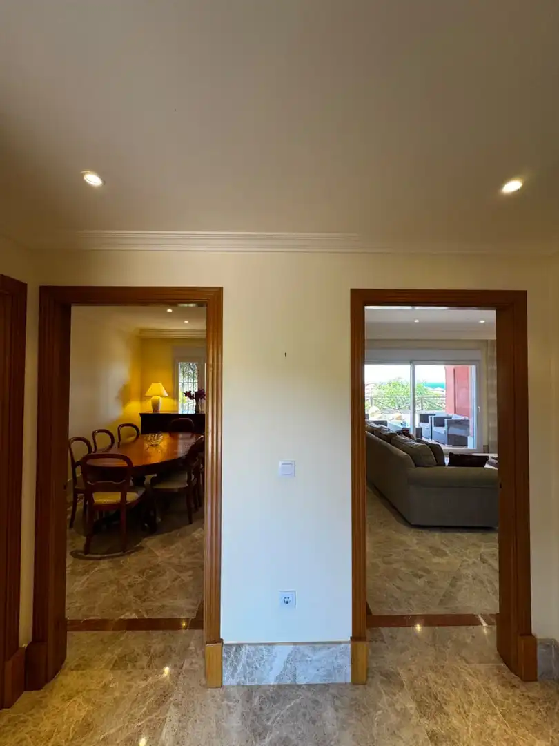 Dining room of Detached homes for rent in Marbella  with Air Conditioner, Terrace and Swimming Pool