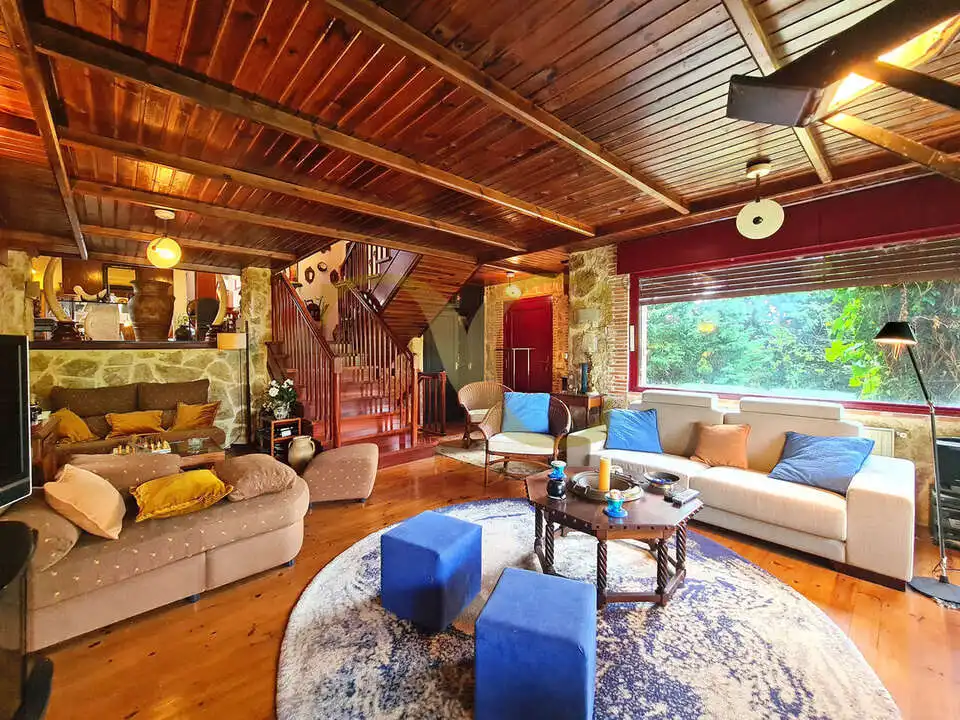 Living room of Houses for sale in Gijón   with Heating, Private garden and Terrace