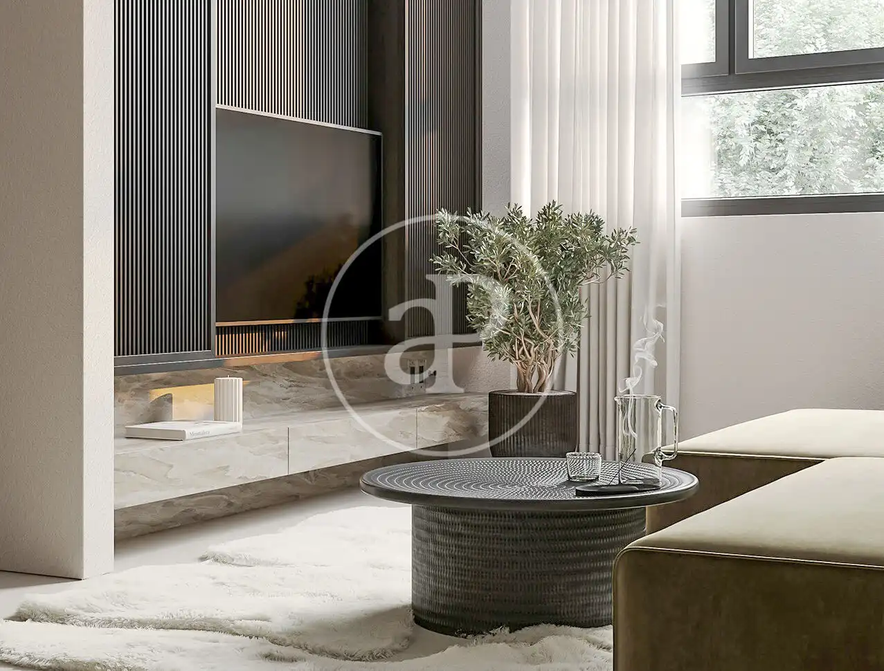 Sala de estar de Loft en venta en Godella con Aire acondicionado, Calefacción y Jardín privado